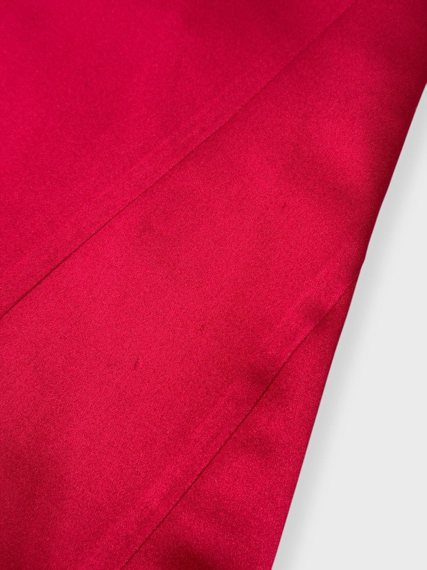 Blumarine Early 2000s Red Silk Maxi Skirt - Relova Archiva