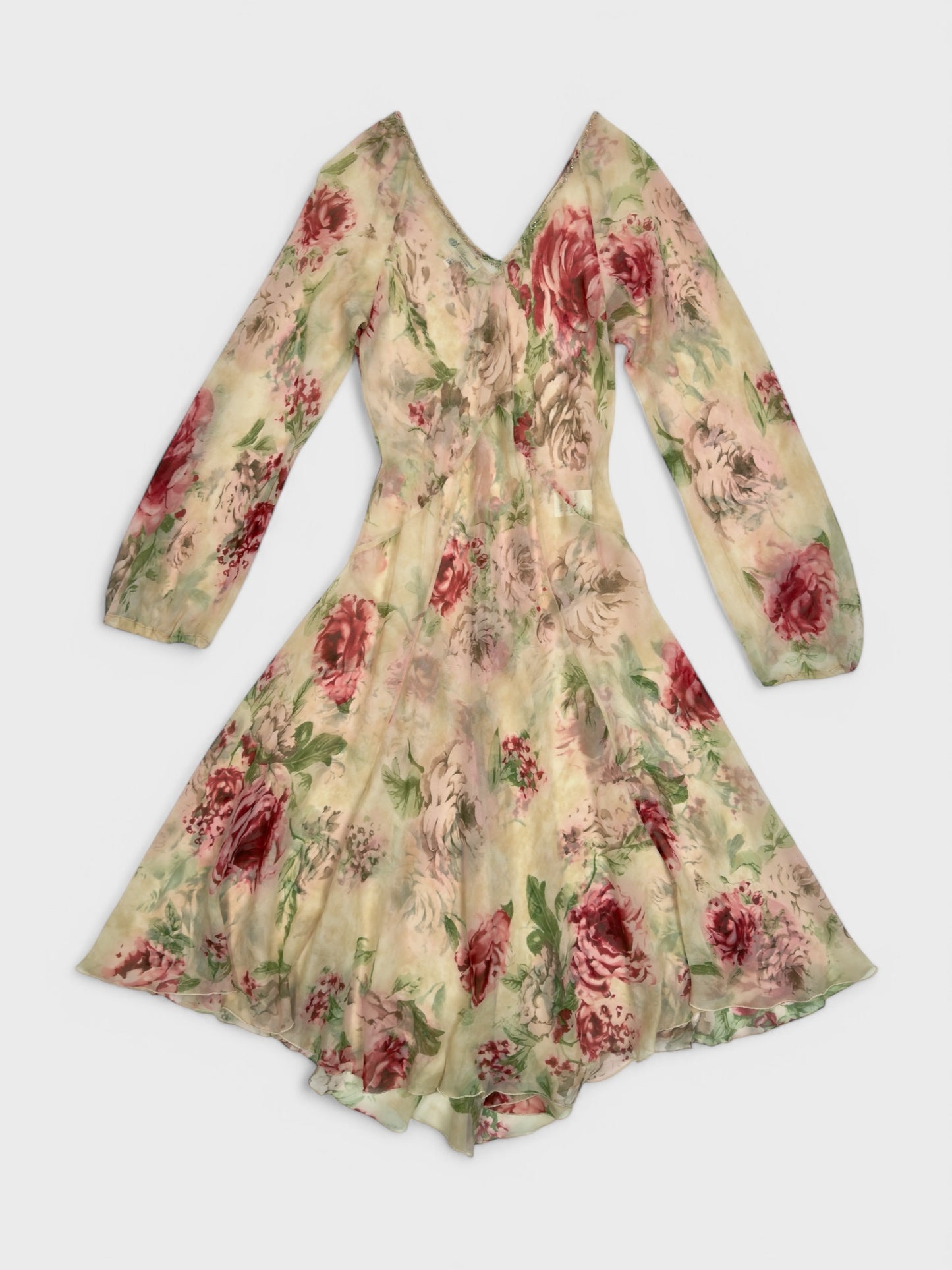 Blumarine FW 2002 Silk Floral Dress - Relova Archiva