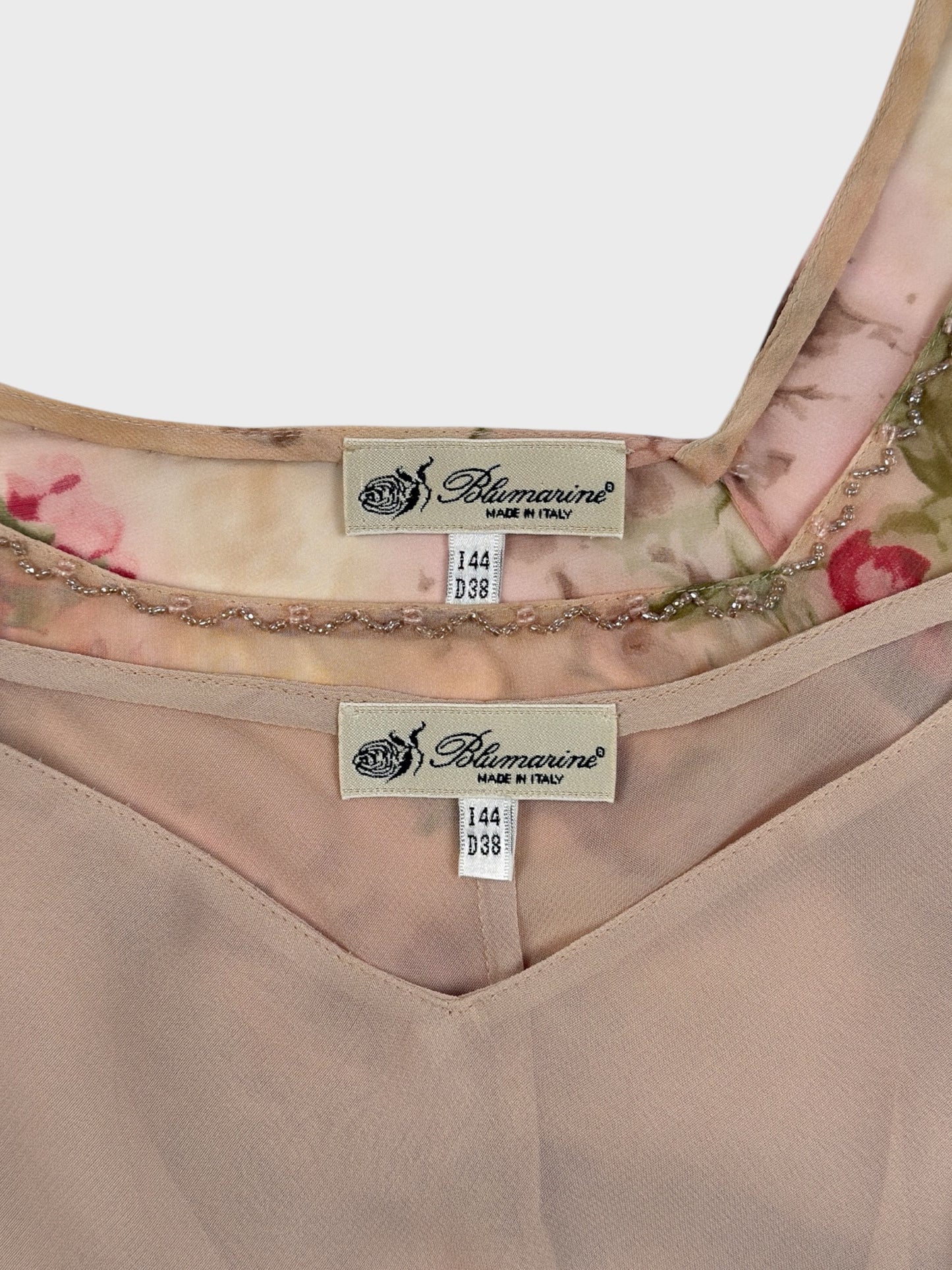 Blumarine FW 2002 Silk Floral Dress - Relova Archiva