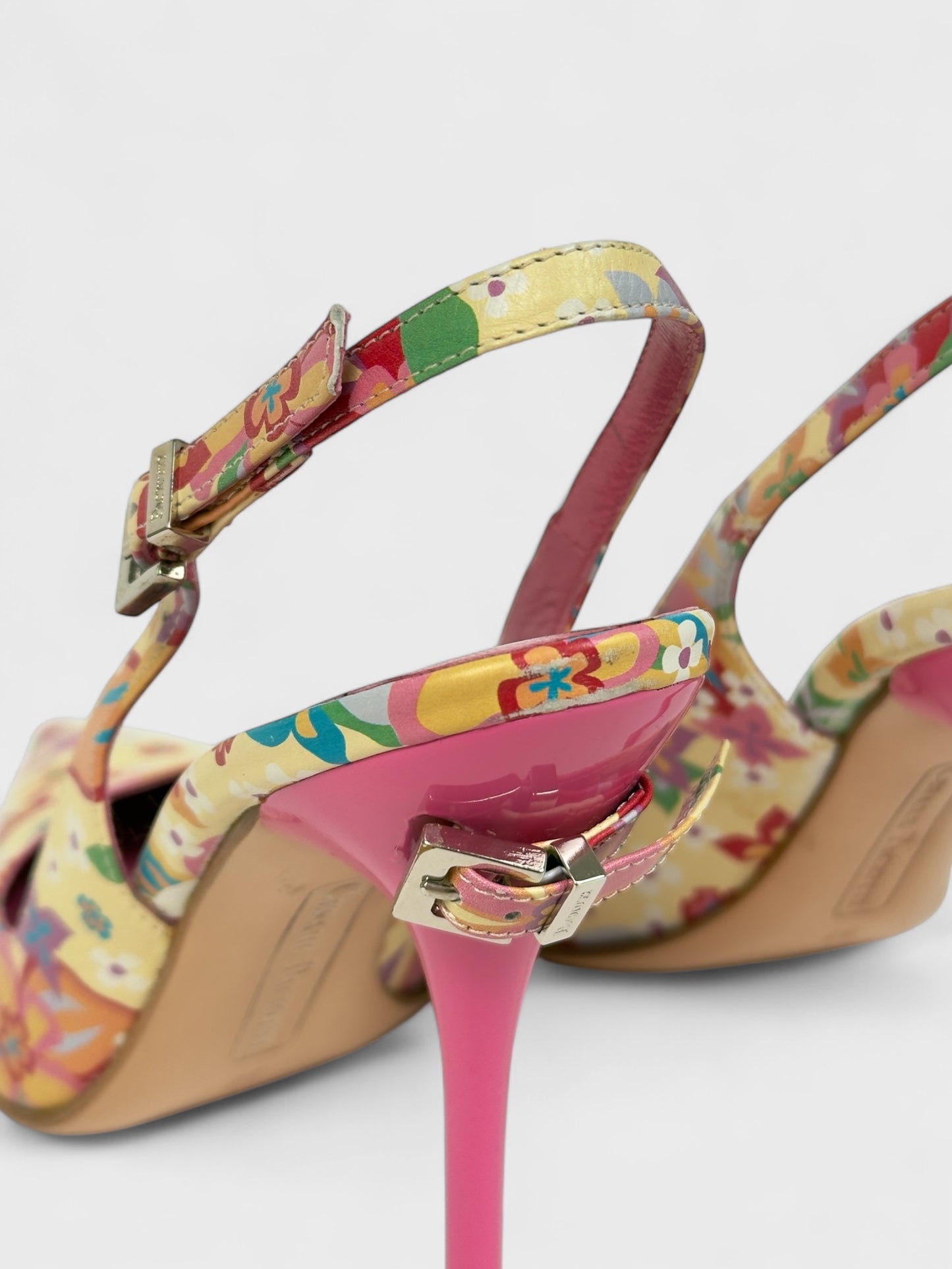 Cesare Paciotti Early 2000s Multicolor Décolleté Heels - Relova Archiva