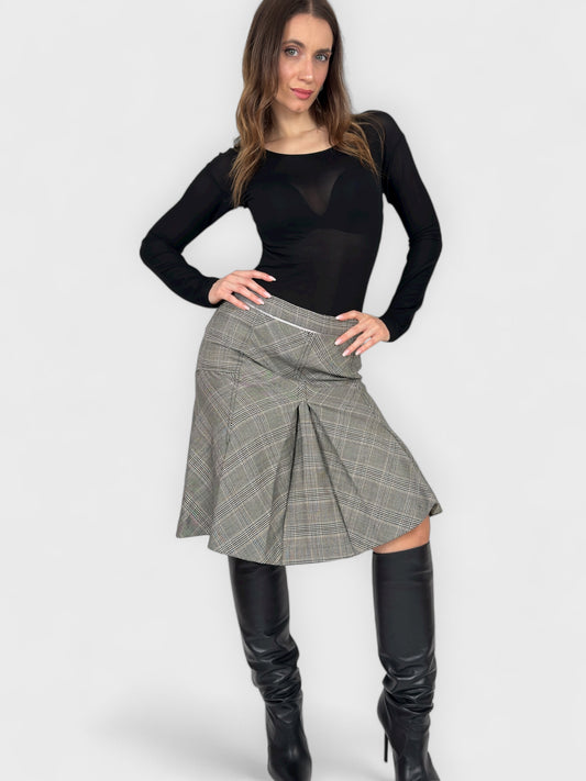 D&G by Dolce&Gabbana 2000s Tartan Wool Skirt - Relova Archiva