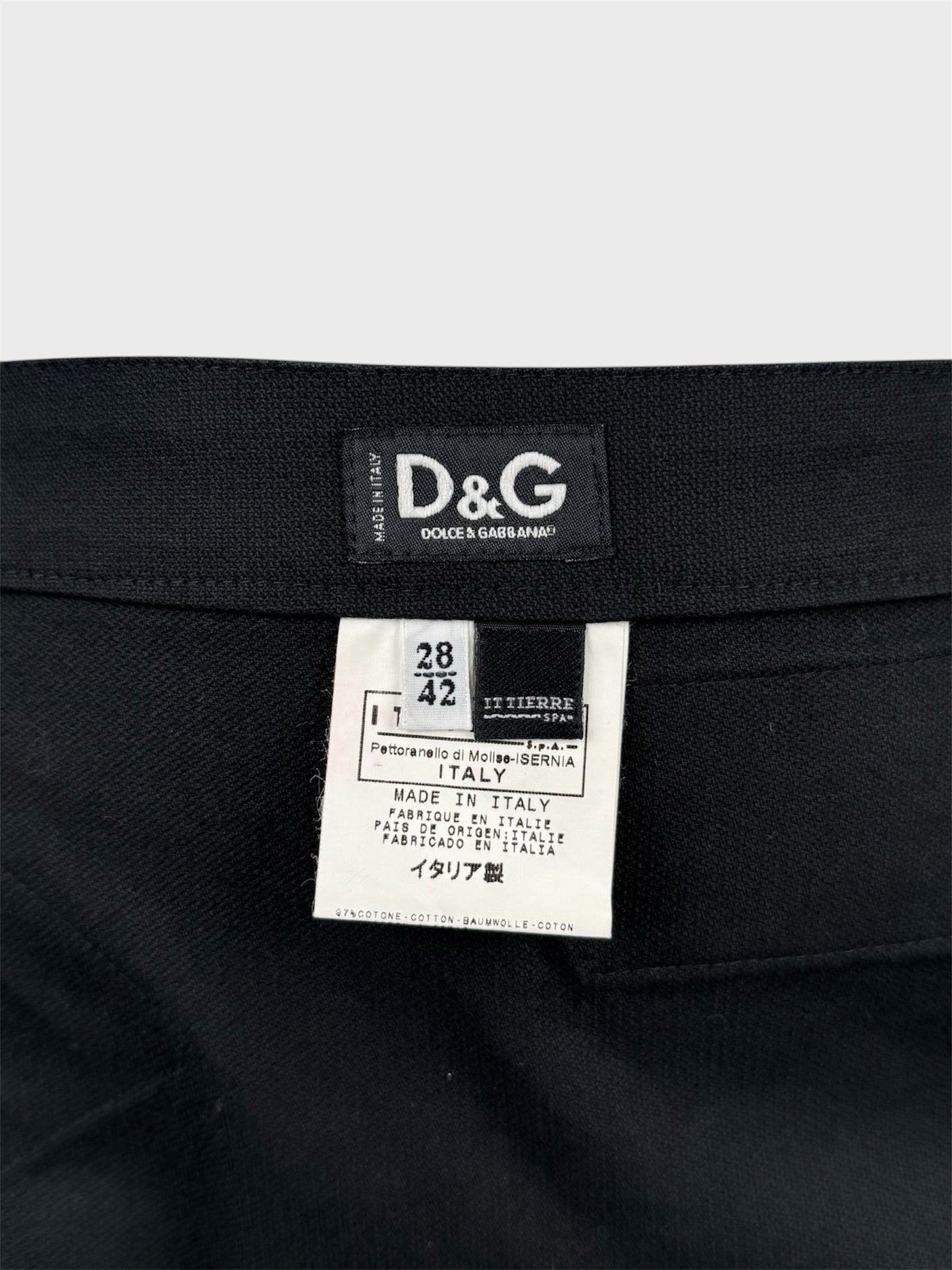 D&G by Dolce&Gabbana FW 2003 Tape Skirt - Relova Archiva