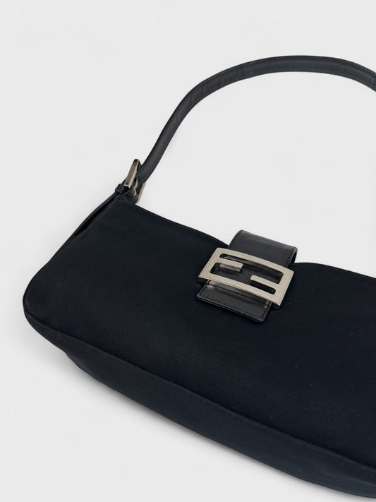 Fendi Baguette 2000s Black Neoprene - Relova Archiva