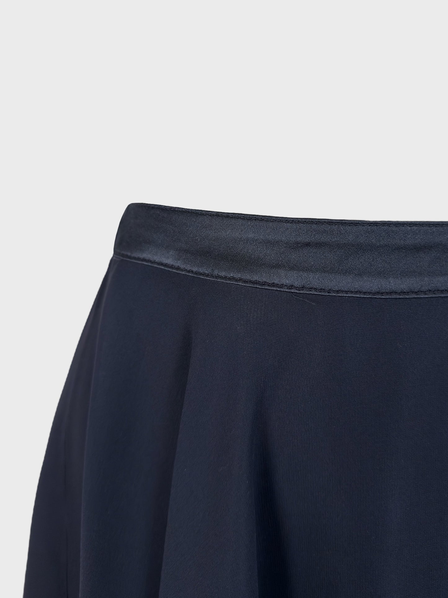 Gianni Versace SS 1995 Navy Blue Silk Skirt - Relova Archiva