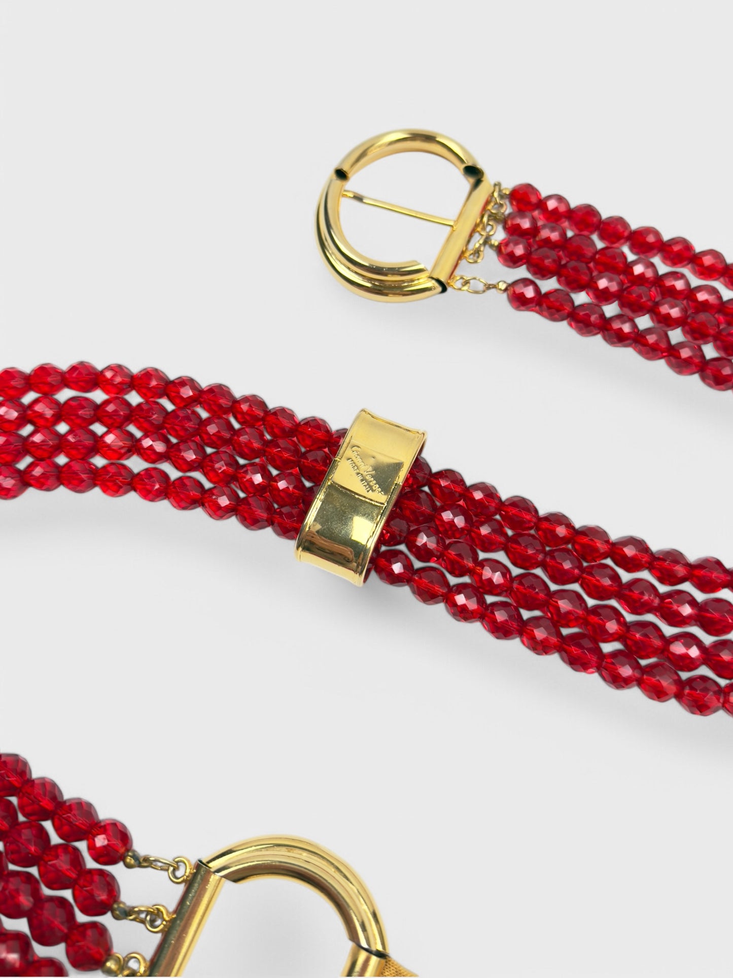 Gianni Versace 1990s Beads Metal Belt - Relova Archiva