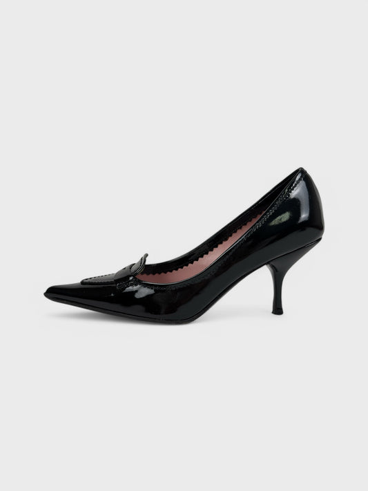 Miu Miu FW 2003 "Vernice Glamour" Patent Leather Décolleté Pumps - Relova Archiva