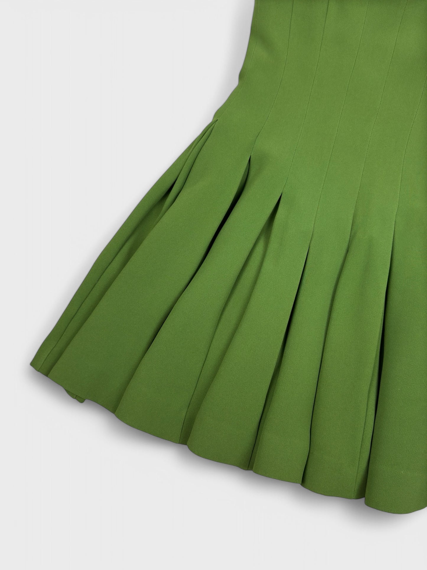 Moschino Cheap And Chic 90s Olive Green Mini Dress - Relova Archiva