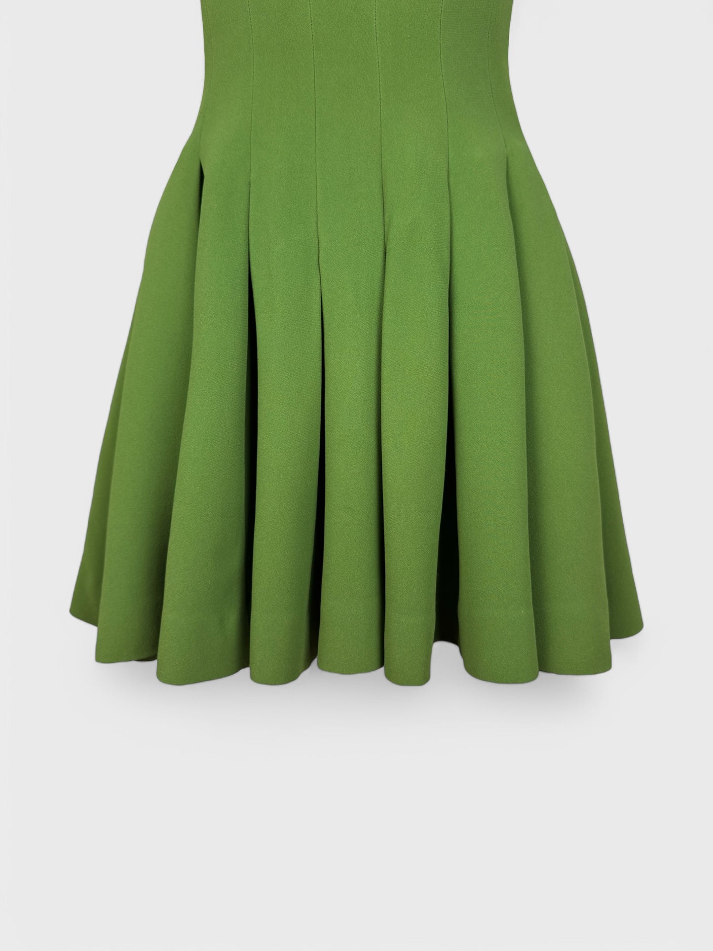 Moschino Cheap And Chic 90s Olive Green Mini Dress - Relova Archiva