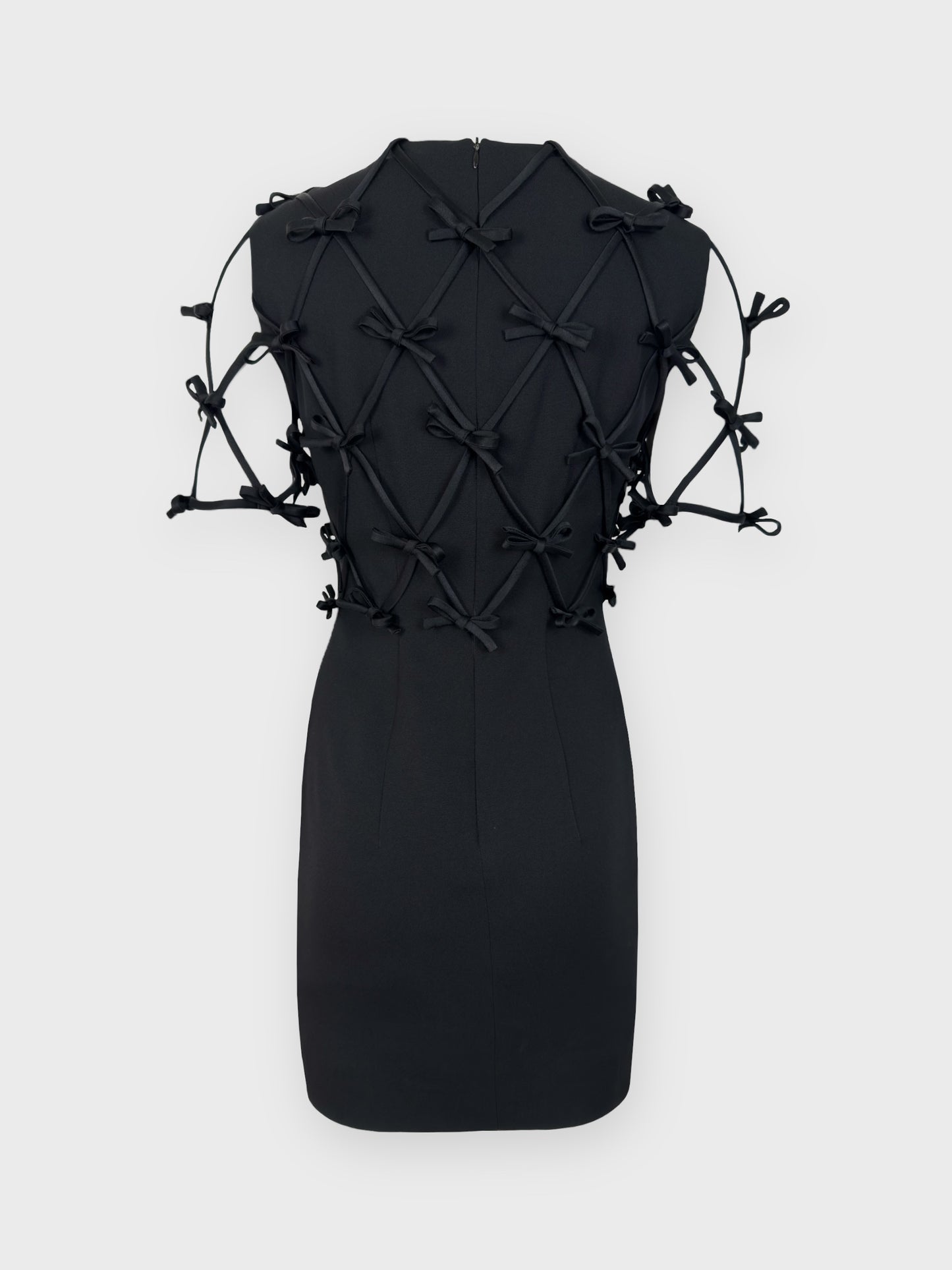 MOSCHINO Cheap And Chic 1990s Multi Bows Black Dress - Relova Archiva