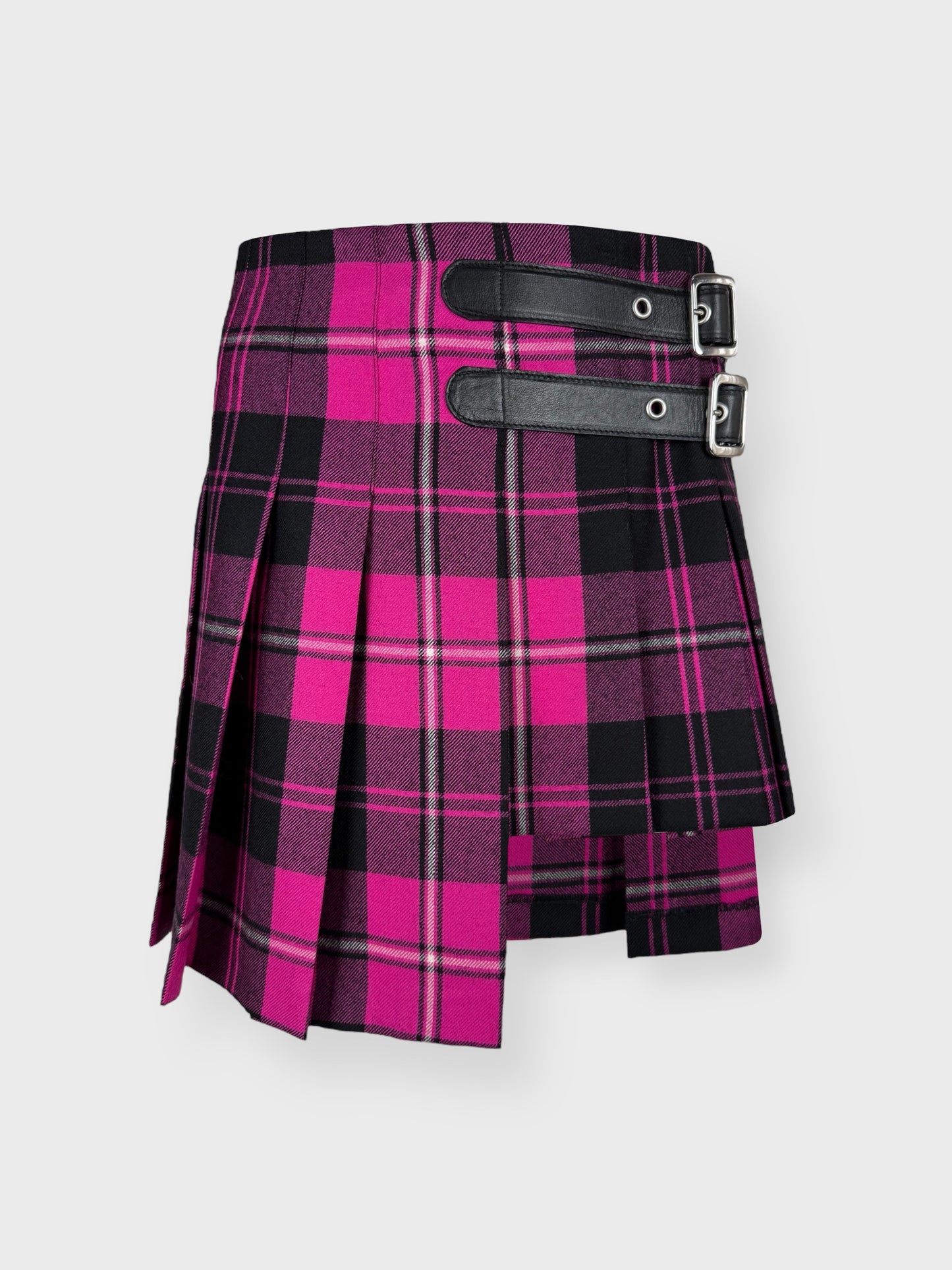 D&G by Dolce&Gabbana FW 2003 Tartan Pleated Wool Skirt - Relova Archiva