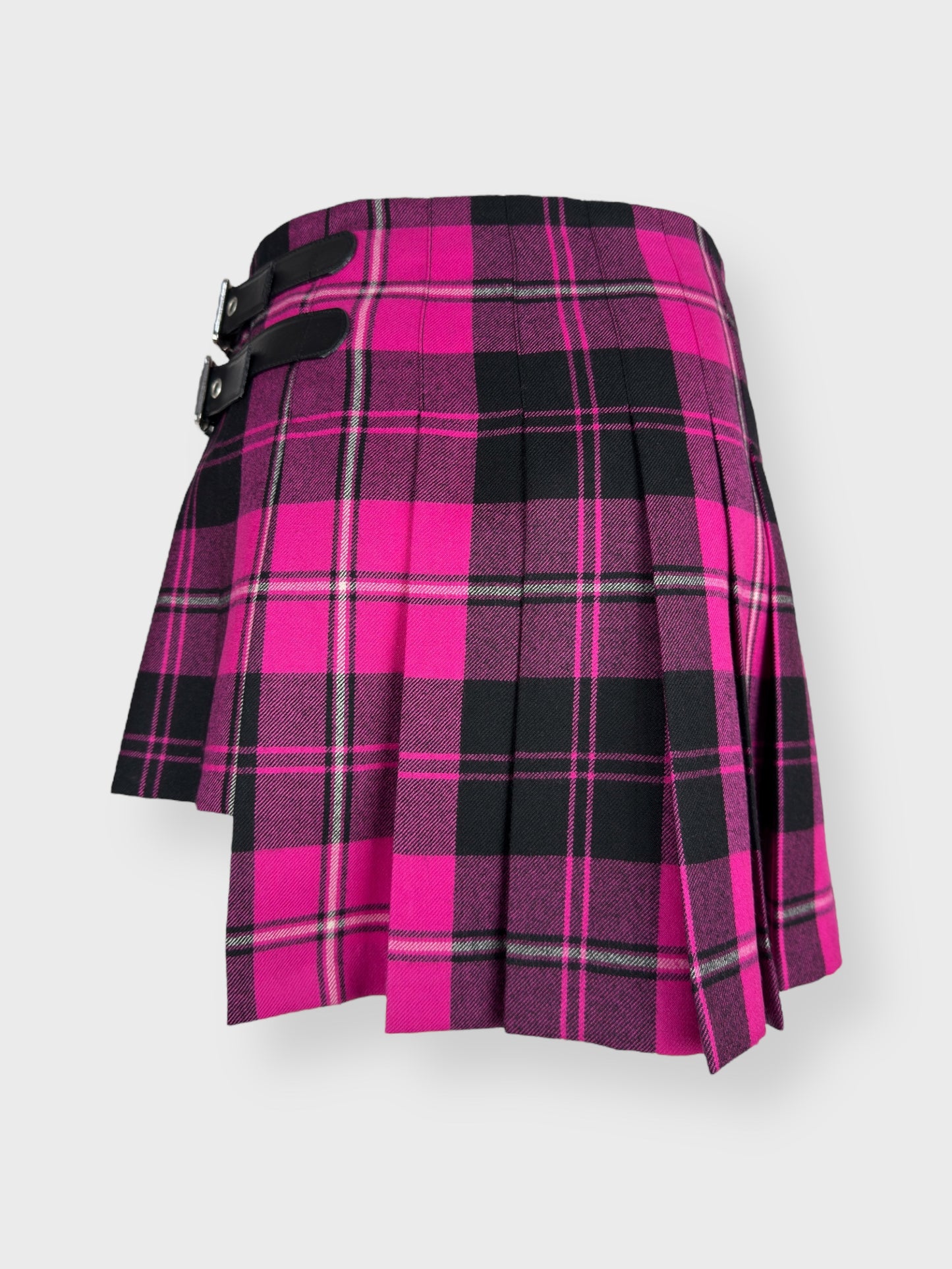 D&G by Dolce&Gabbana FW 2003 Tartan Pleated Wool Skirt - Relova Archiva