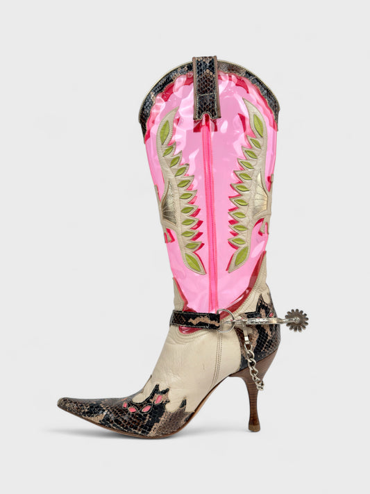 D&G by Dolce&Gabbana SS 2004 cowboy boots - Relova Archiva