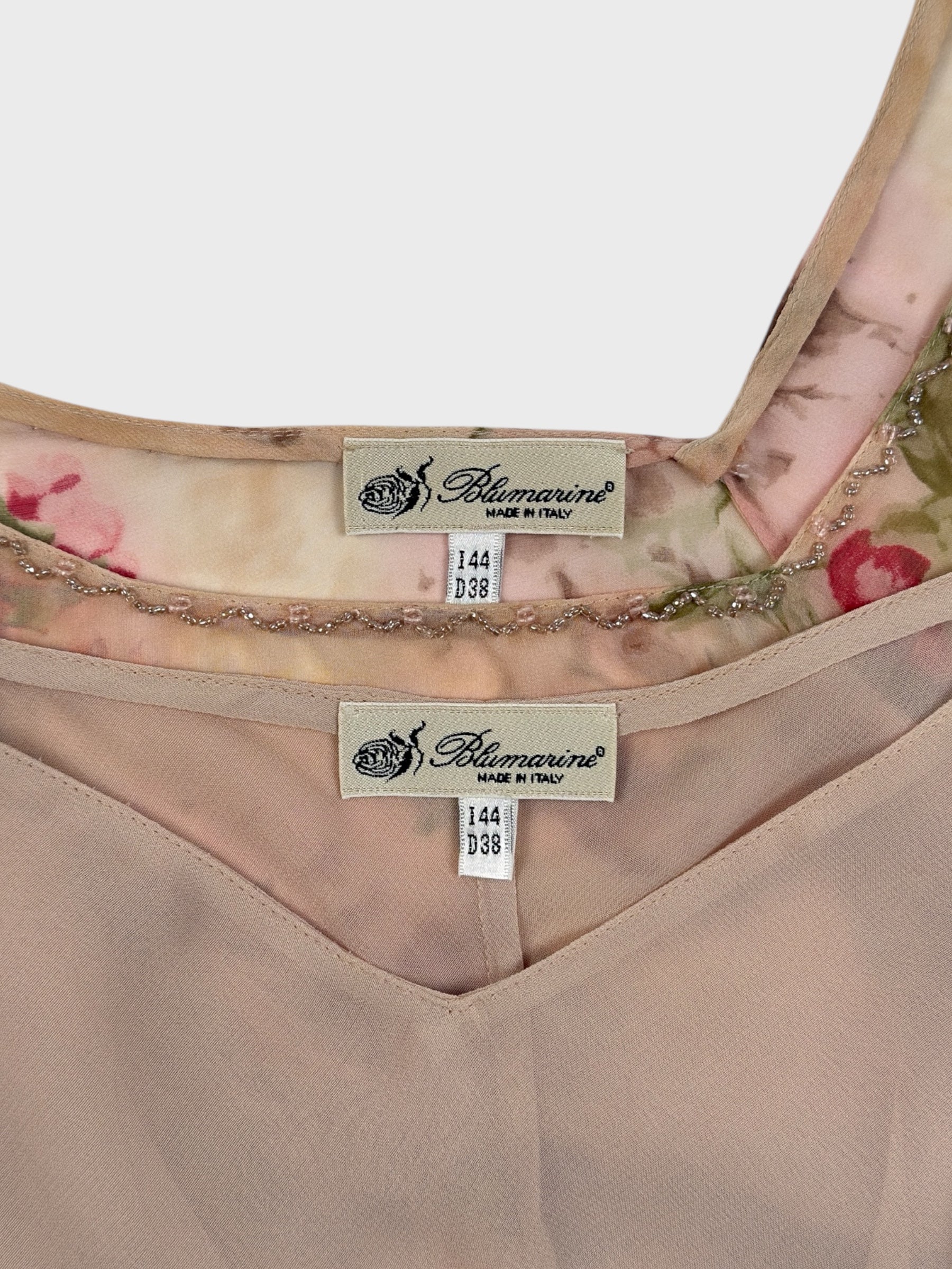 Blumarine FW 2002 Silk Floral Dress - Relova Archiva