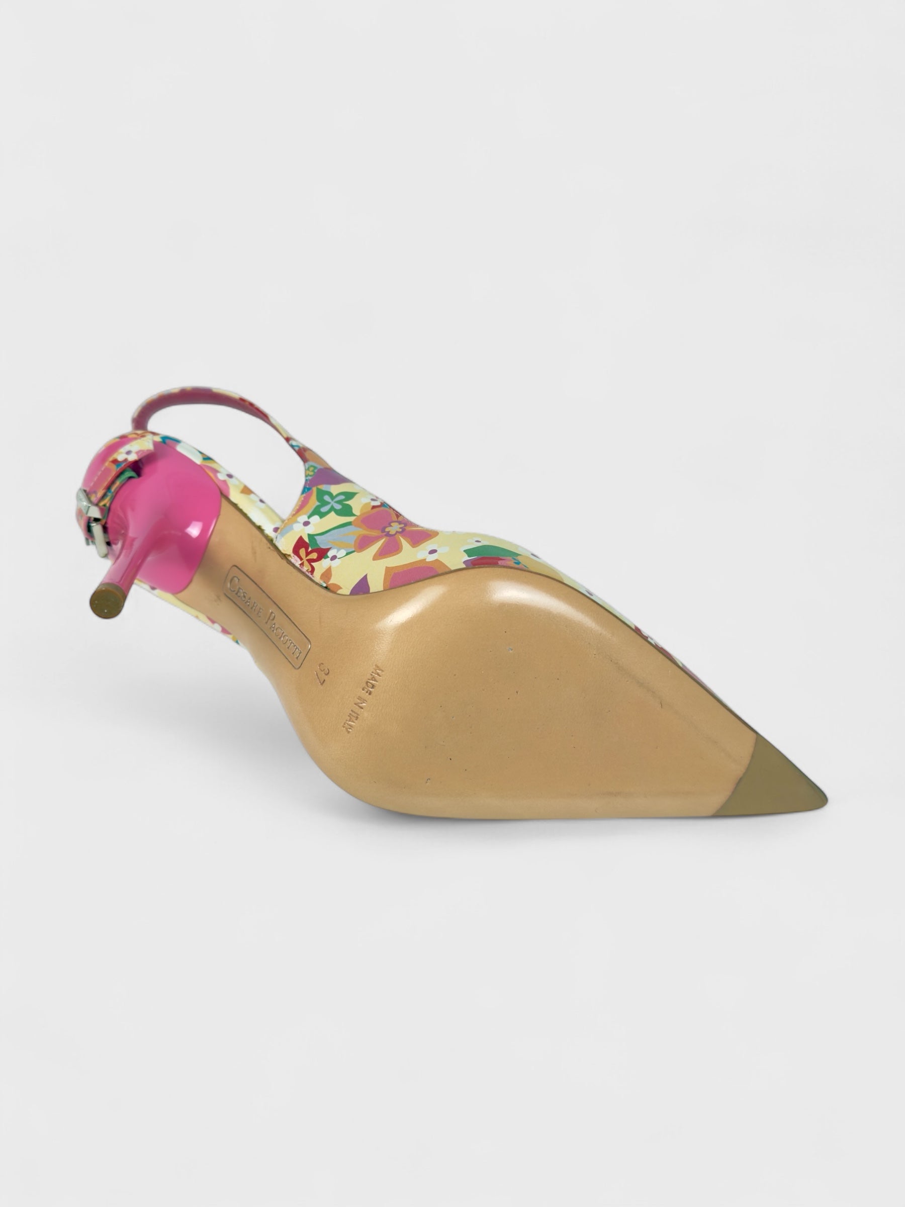 Cesare Paciotti Early 2000s Multicolor Décolleté Heels - Relova Archiva