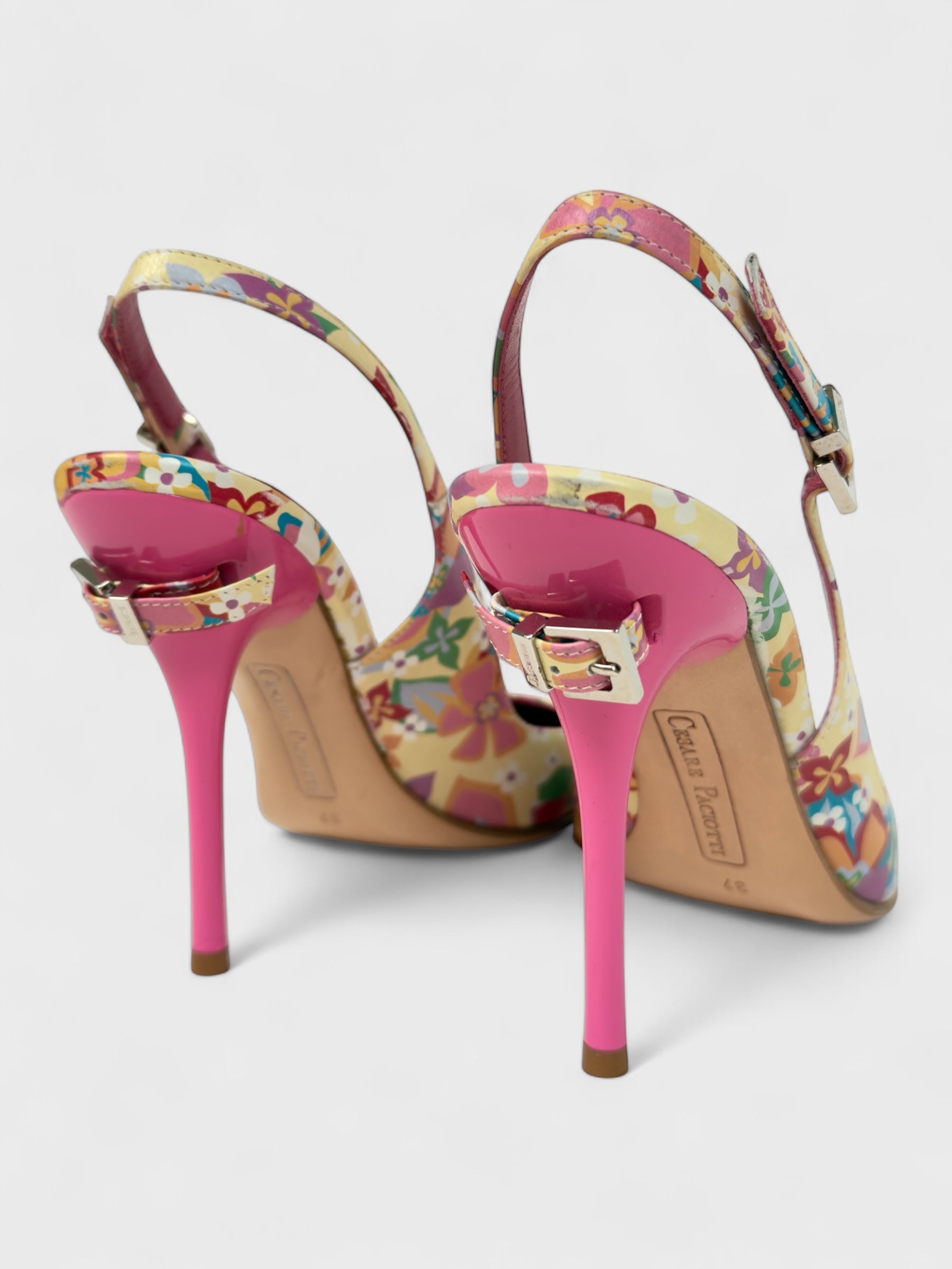 Cesare Paciotti Early 2000s Multicolor Décolleté Heels - Relova Archiva