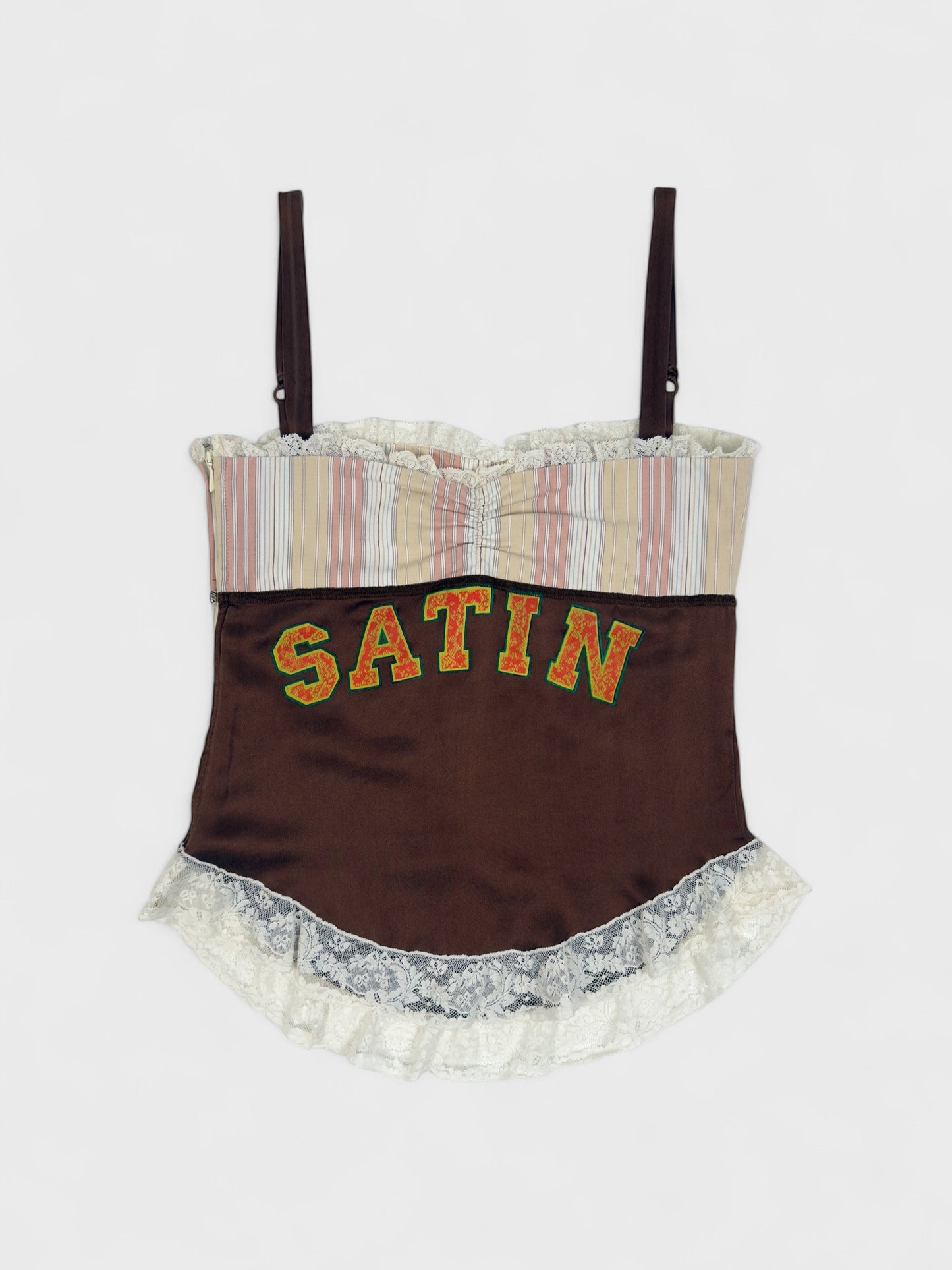 D&G by Dolce&Gabbana Early 2000s Horny Magic Satin Top Bustier - Relova Archiva