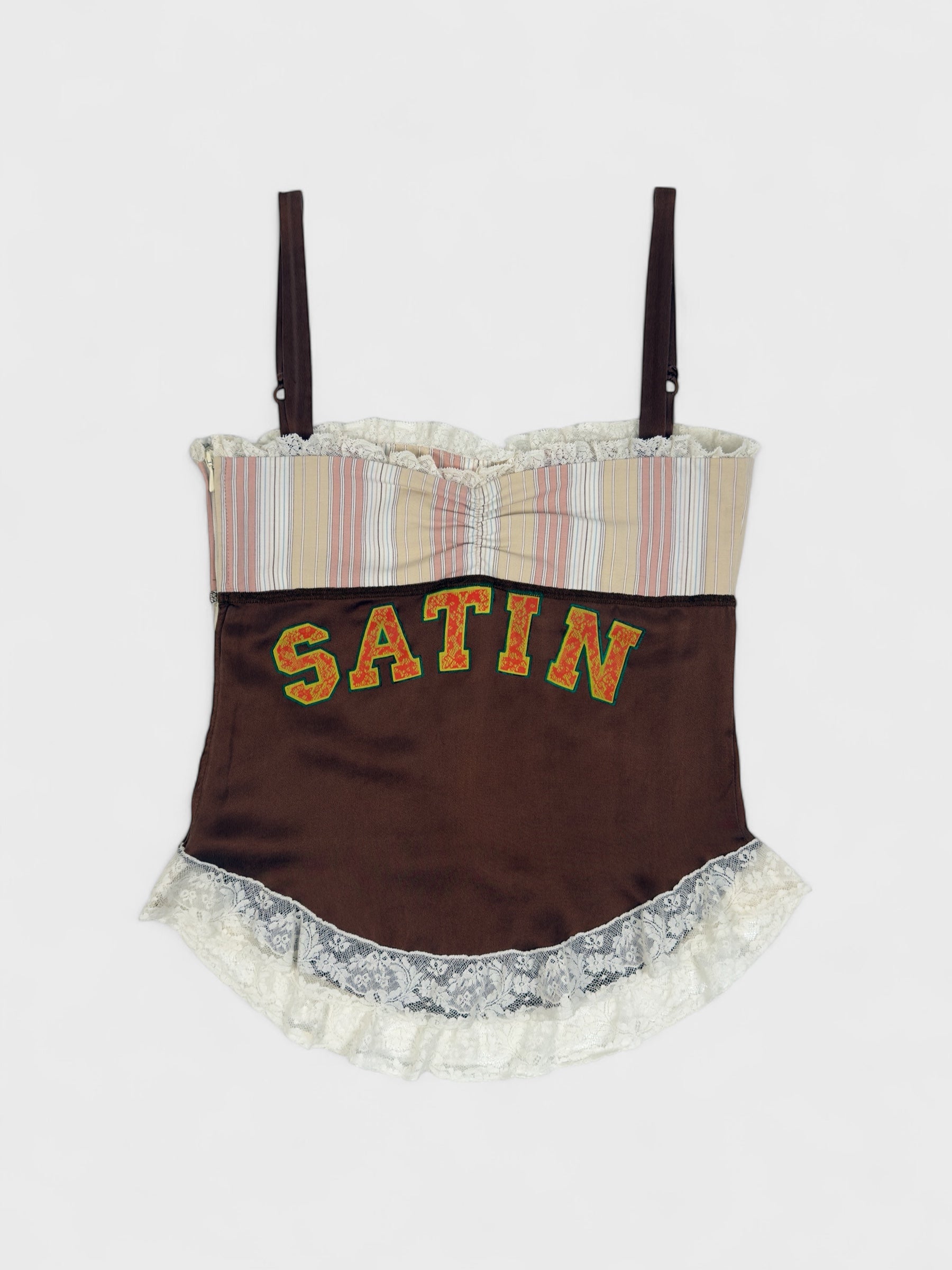 D&G by Dolce&Gabbana Early 2000s Horny Magic Satin Top Bustier - Relova Archiva