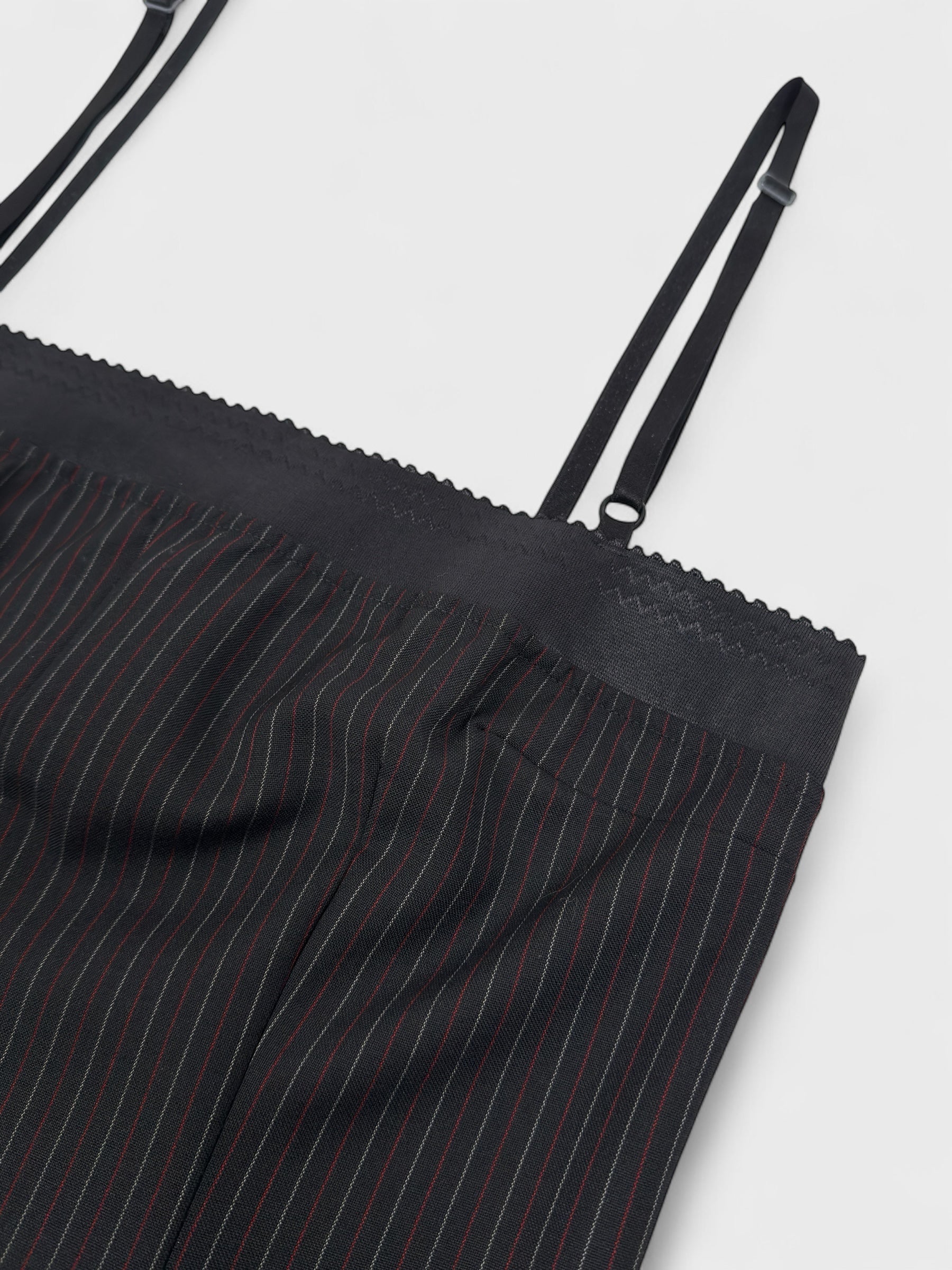 D&G by Dolce&Gabbana SS 1999 Pinstripe Wool Midi Dress - Relova Archiva