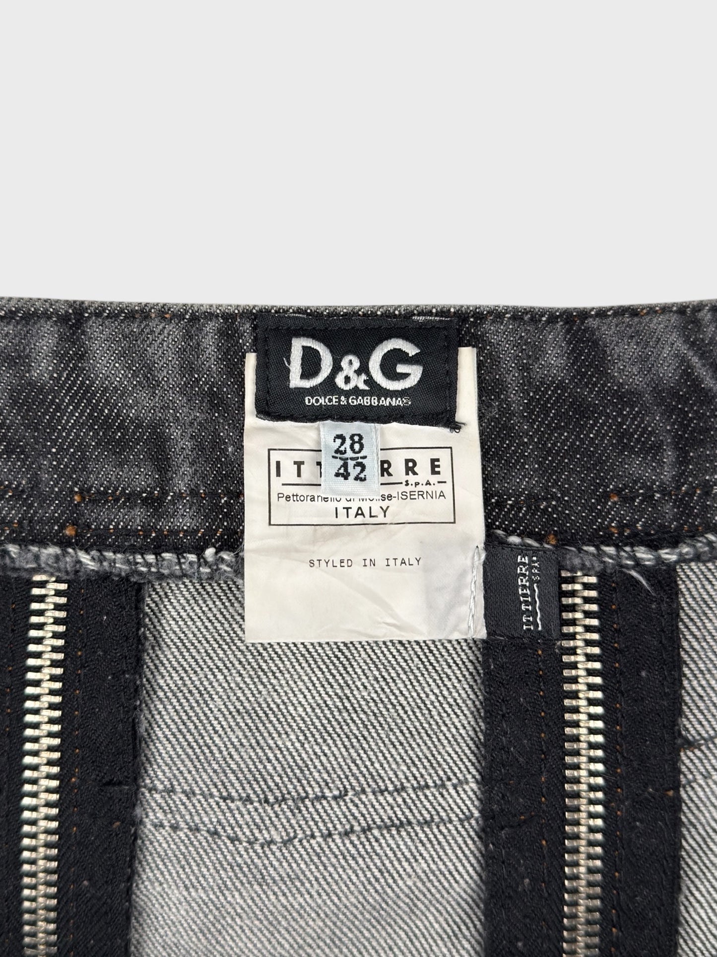 D&G by Dolce&Gabbana FW 2003 Zipper Skirt - Relova Archiva