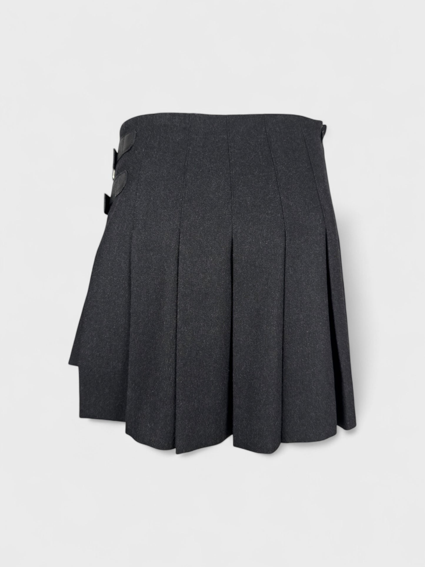 D&G by Dolce&Gabbana FW 2003 Pleated Wool Skirt - Relova Archiva