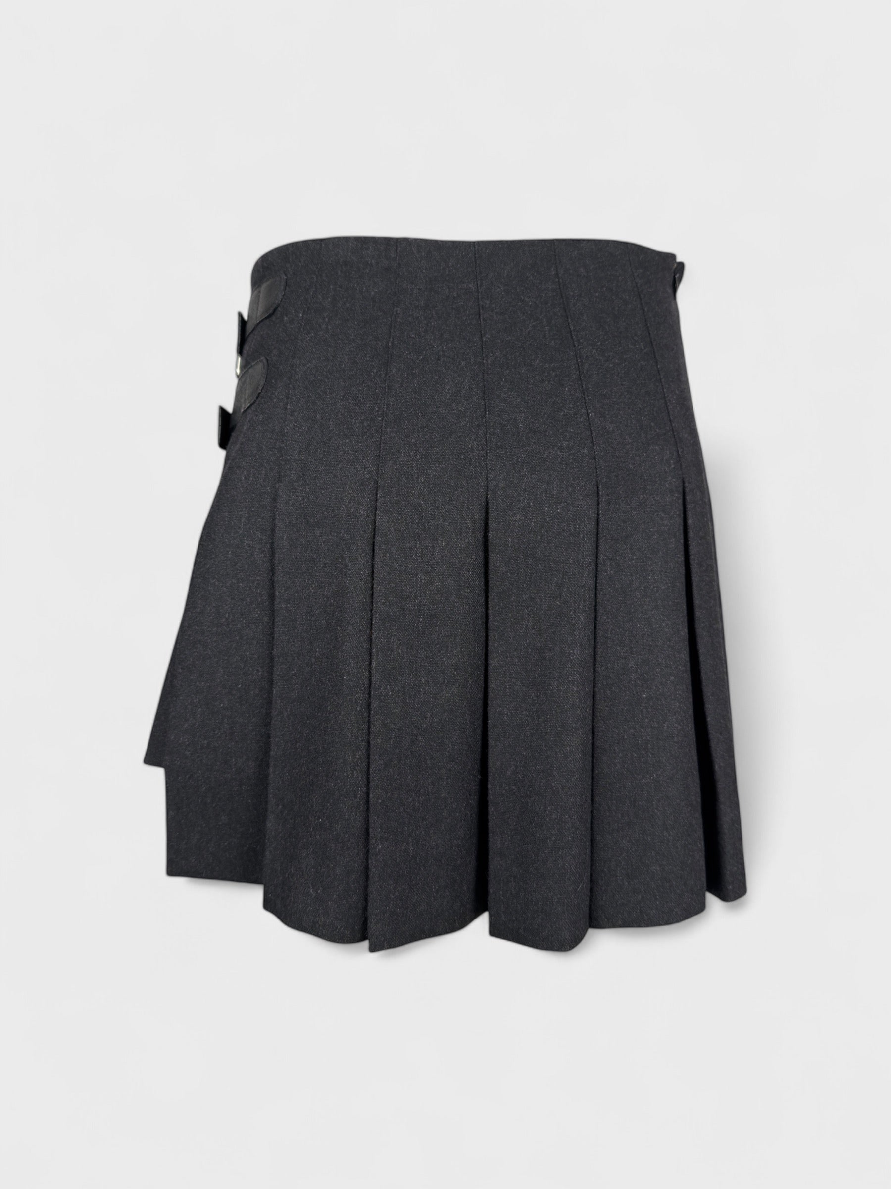 D&G by Dolce&Gabbana FW 2003 Pleated Wool Skirt - Relova Archiva