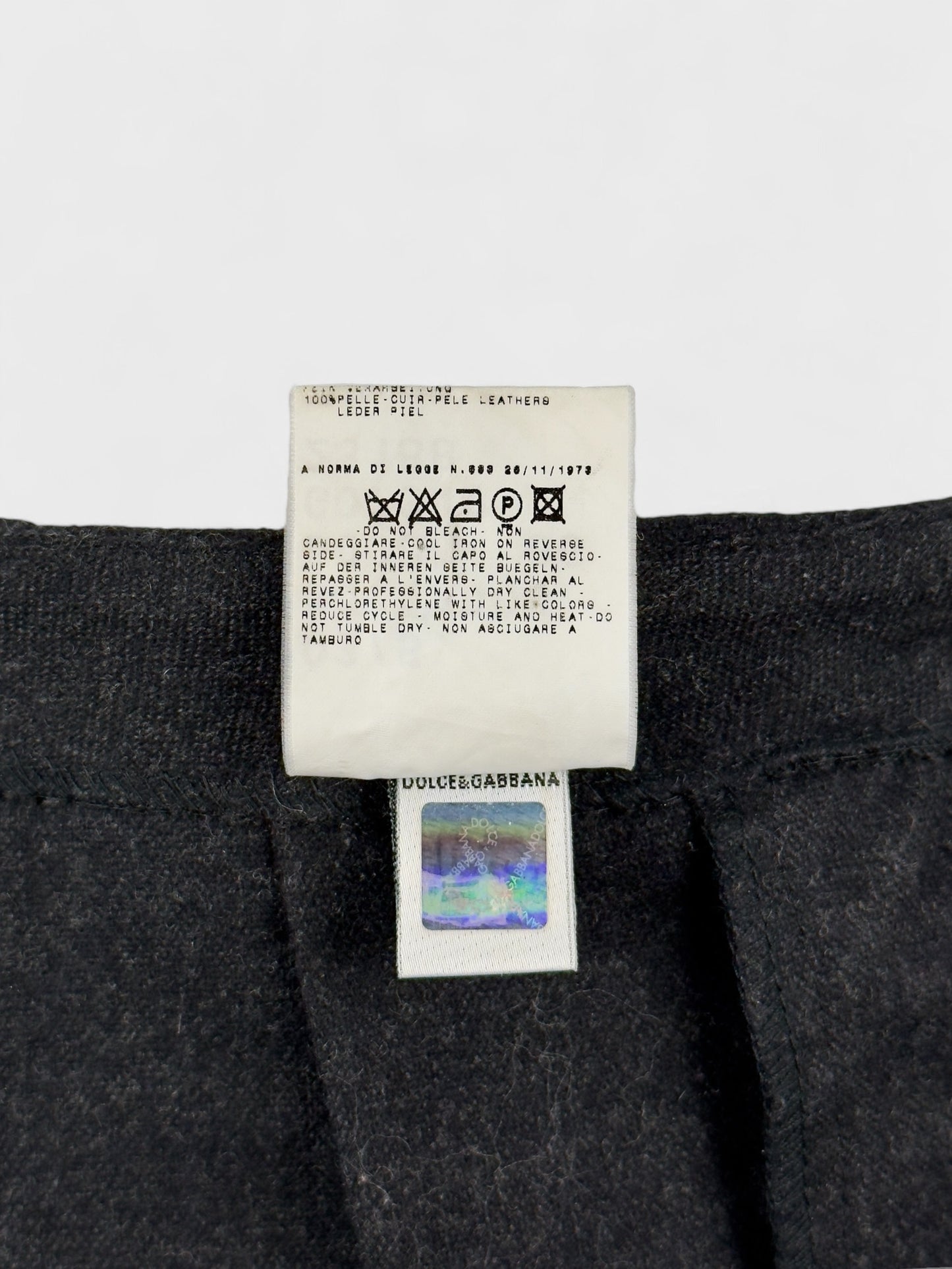 D&G by Dolce&Gabbana FW 2003 Pleated Wool Skirt - Relova Archiva