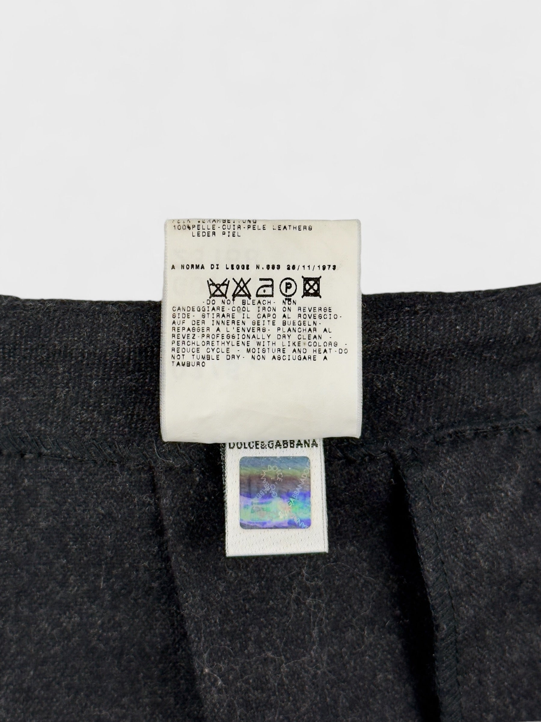 D&G by Dolce&Gabbana FW 2003 Pleated Wool Skirt - Relova Archiva