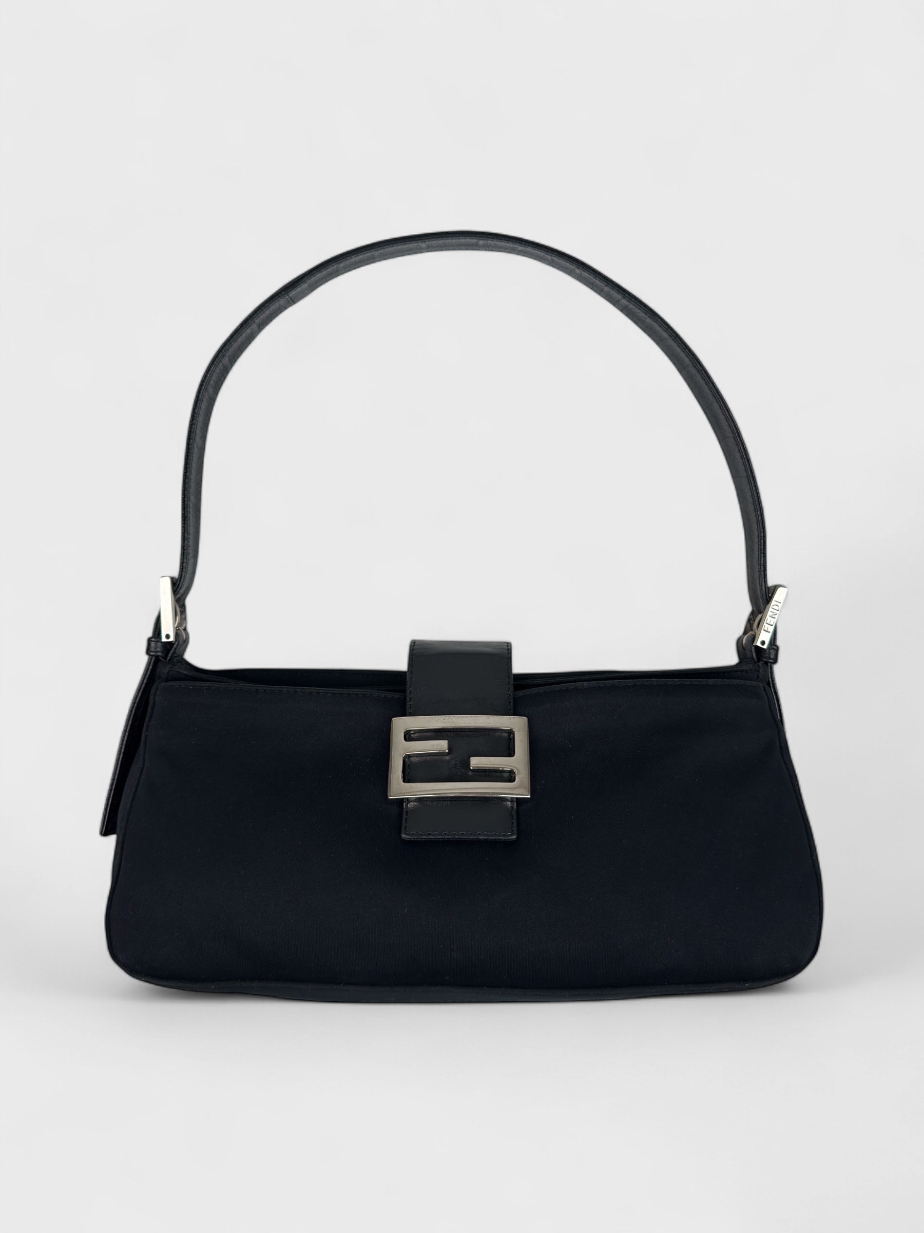 Fendi Baguette 2000s Black Neoprene - Relova Archiva