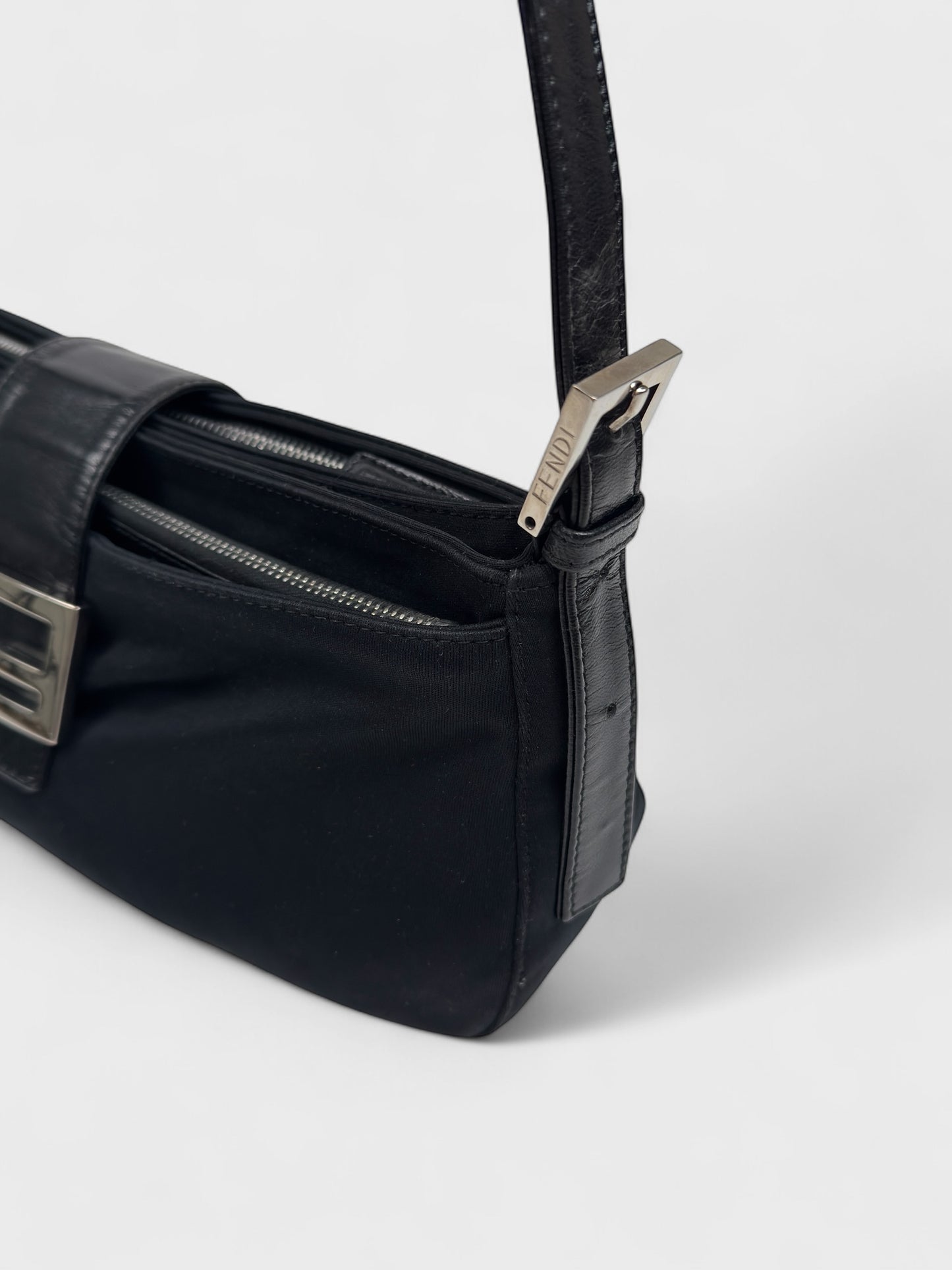 Fendi Baguette 2000s Black Neoprene - Relova Archiva