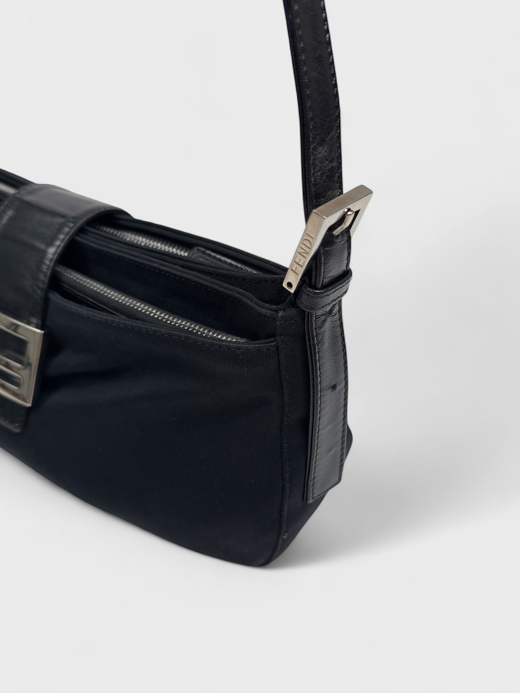 Fendi Baguette 2000s Black Neoprene - Relova Archiva