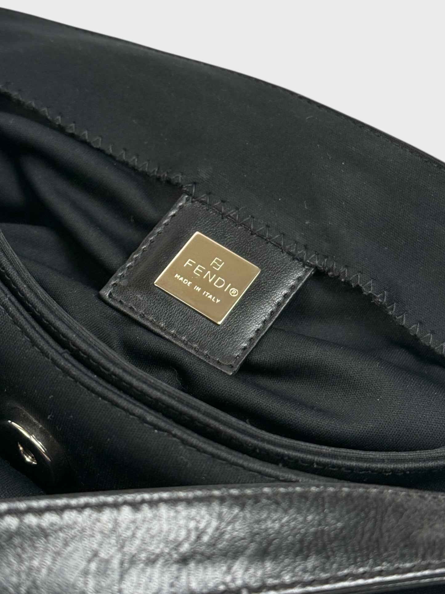 Fendi Baguette 2000s Black Neoprene - Relova Archiva
