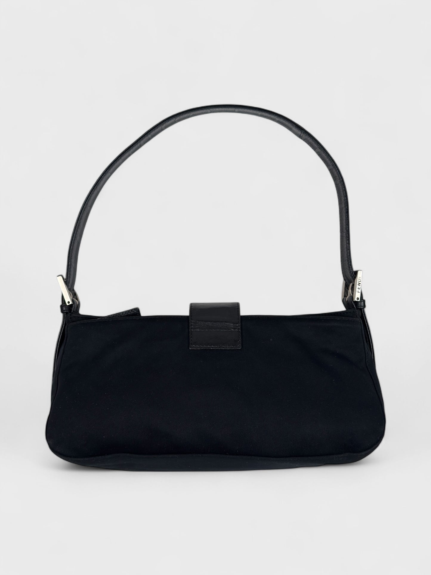Fendi Baguette 2000s Black Neoprene - Relova Archiva