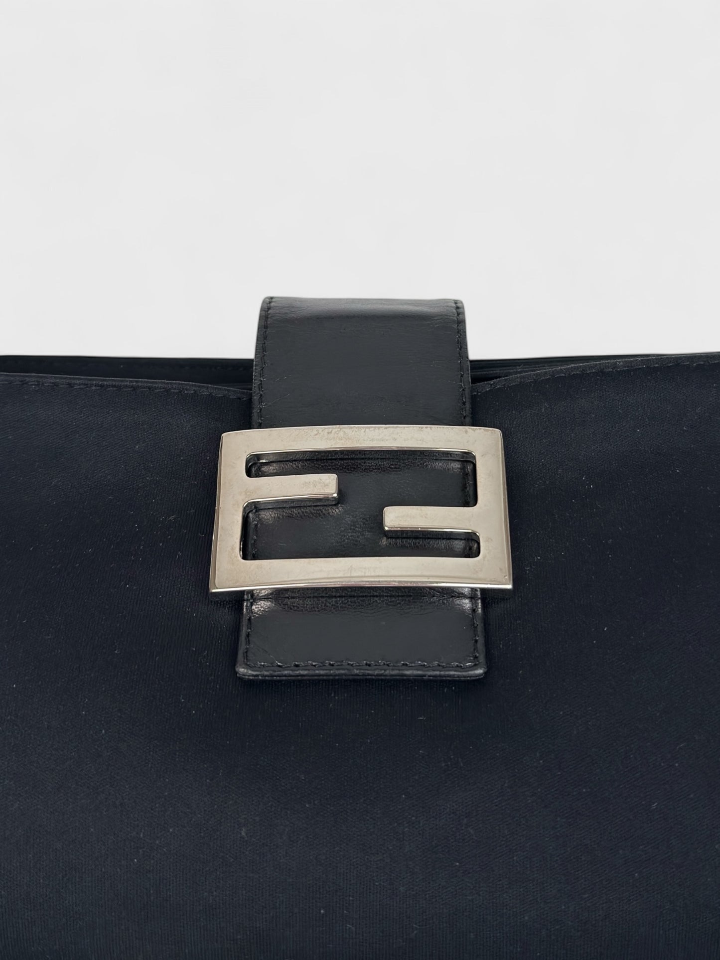 Fendi Baguette 2000s Black Neoprene - Relova Archiva