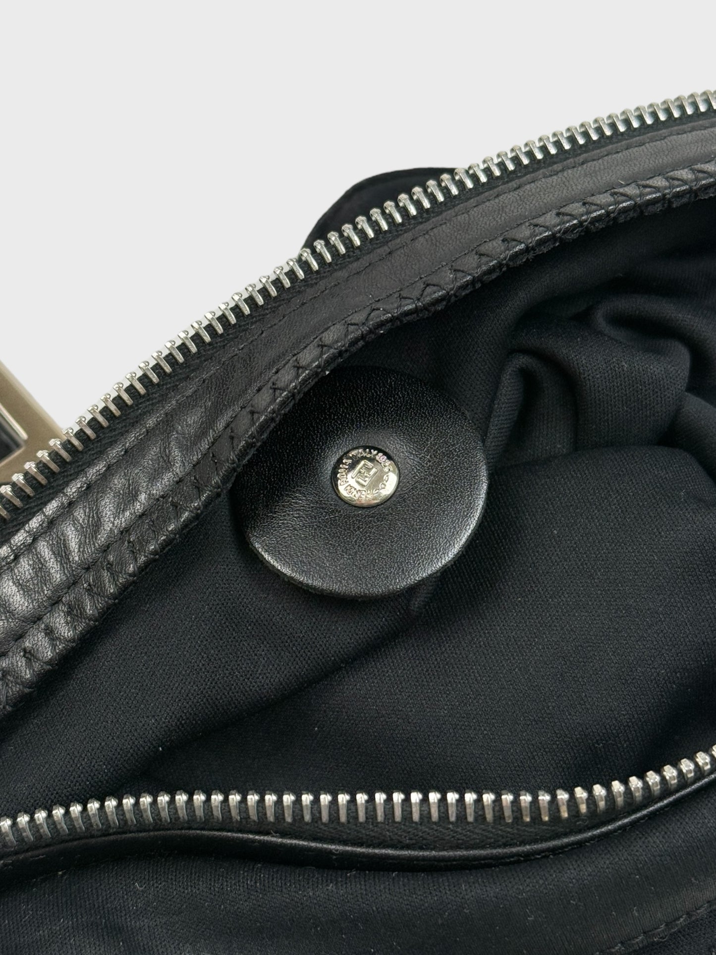 Fendi Baguette 2000s Black Neoprene - Relova Archiva