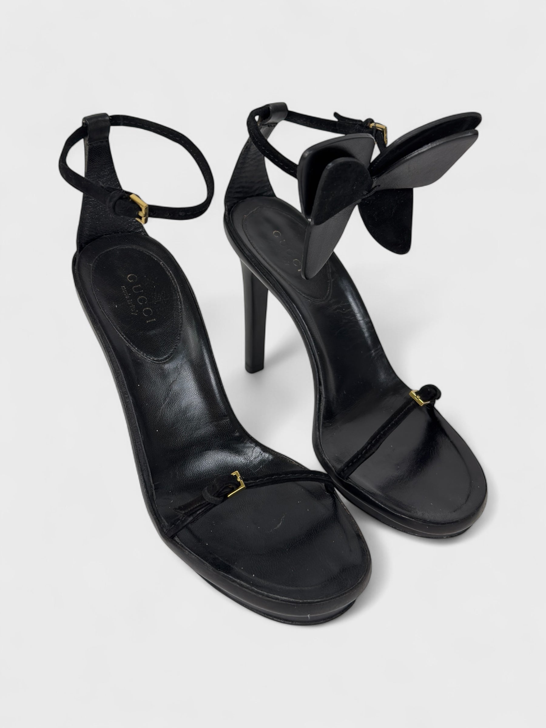 Gucci S/S 2002 Rare Runway Butterfly Heels - Relova Archiva
