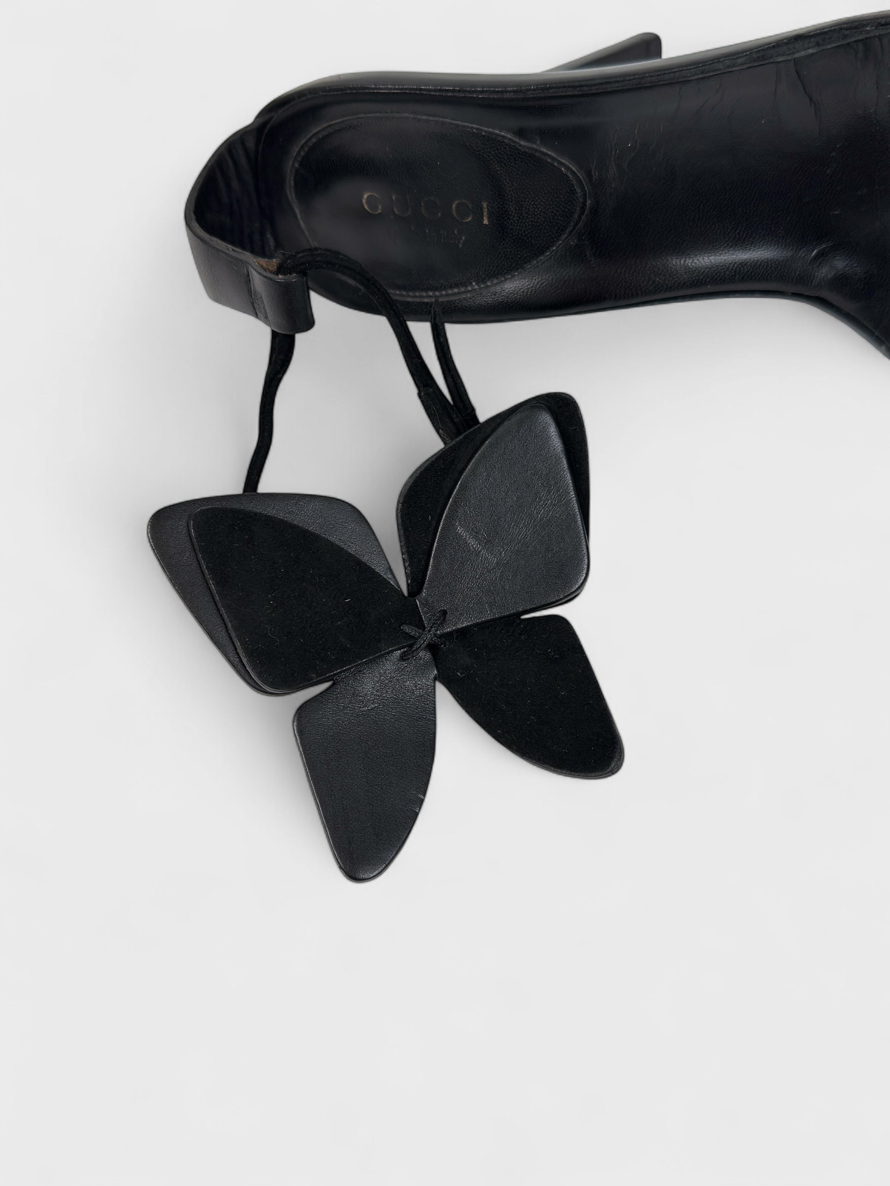 Gucci S/S 2002 Rare Runway Butterfly Heels - Relova Archiva