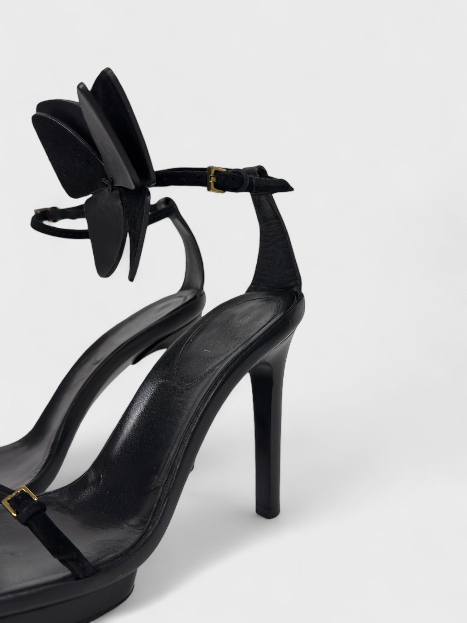 Gucci S/S 2002 Rare Runway Butterfly Heels - Relova Archiva