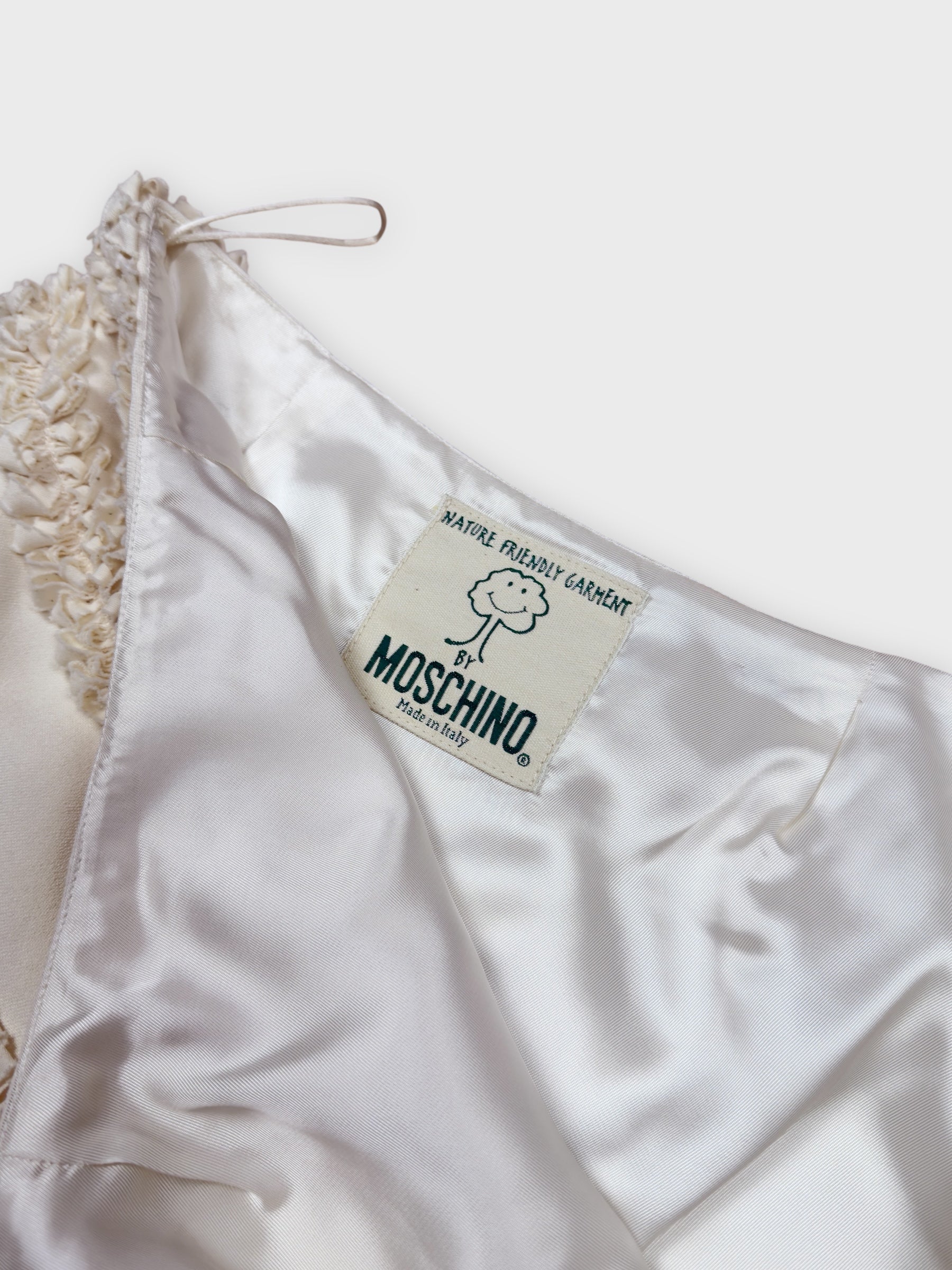 Moschino Cheap And Chic 1990s "Nature Friendly Garment" Rouches Tailleur - Relova Archiva