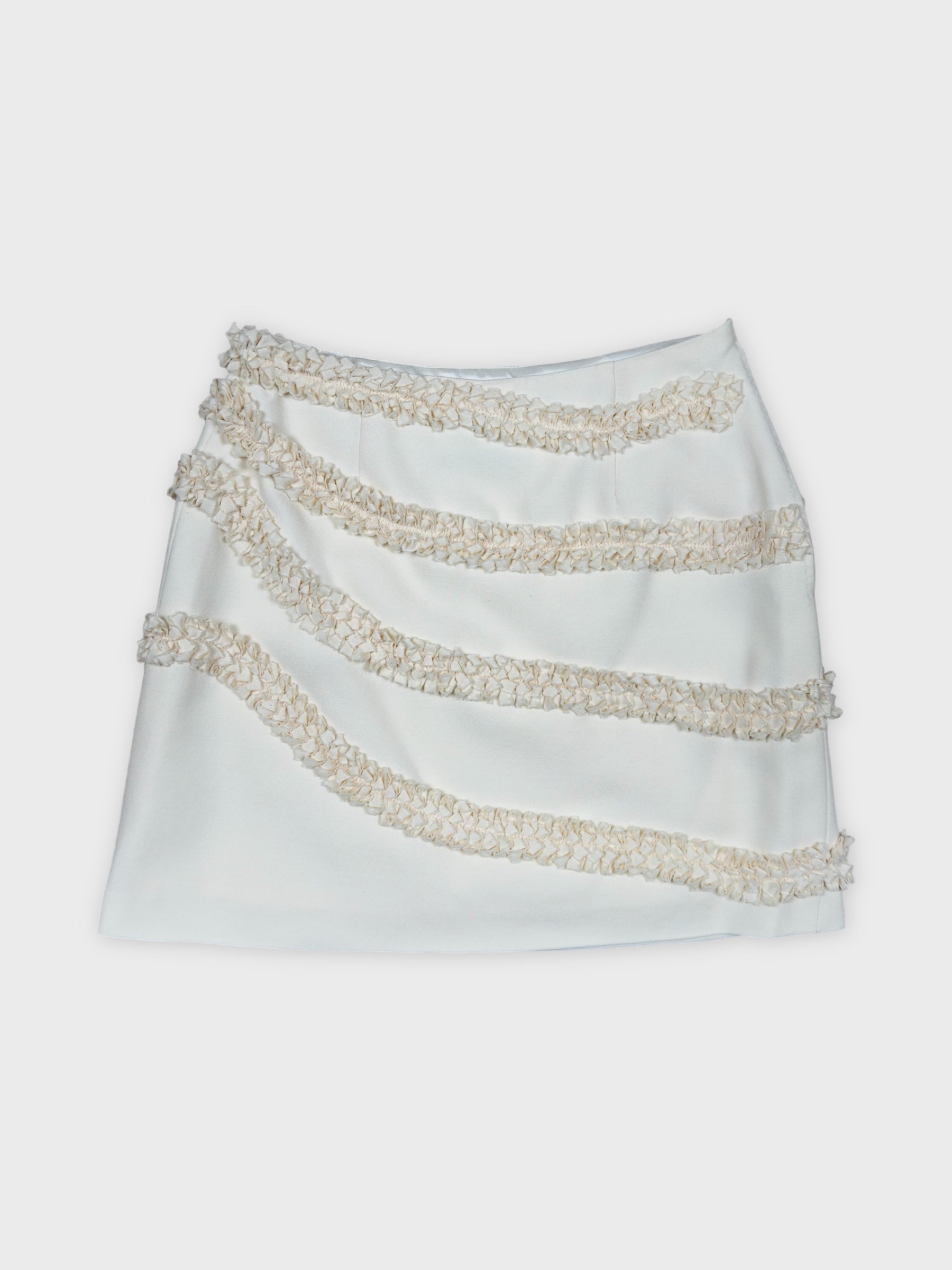 Moschino Cheap And Chic 1990s "Nature Friendly Garment" Rouches Tailleur - Relova Archiva