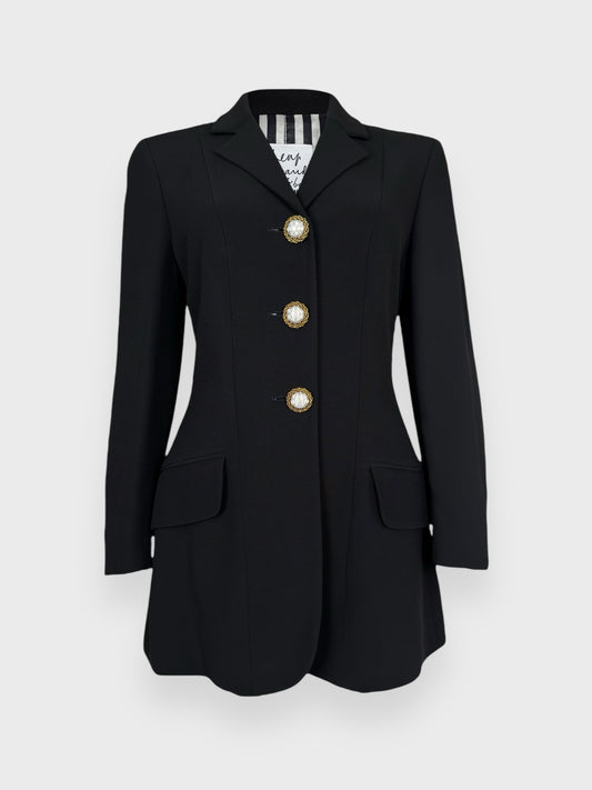 Cheap And Chic by MOSCHINO 90s Blazer Jewel Buttons - Relova Archiva