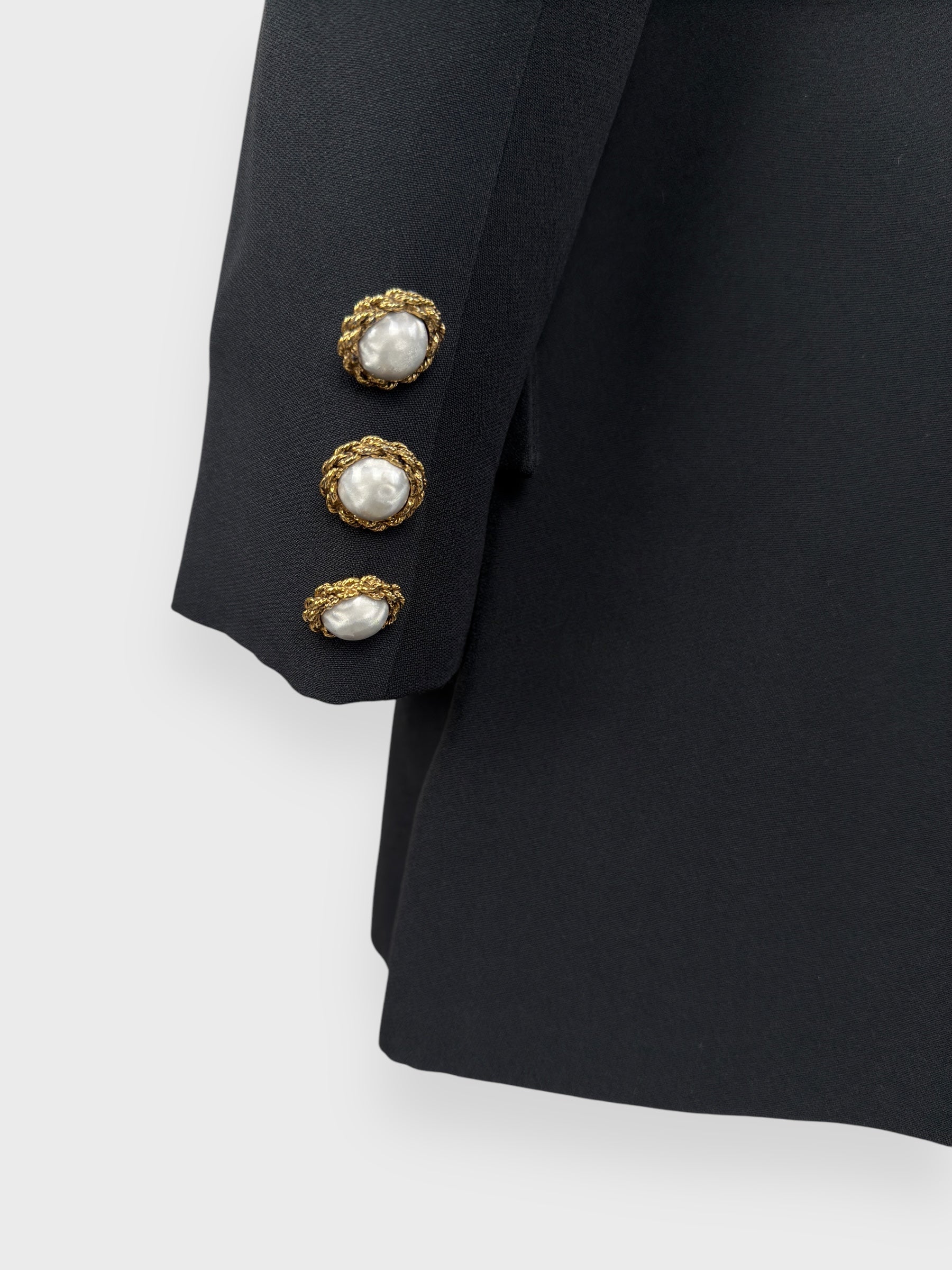 Cheap And Chic by MOSCHINO 90s Blazer Jewel Buttons - Relova Archiva