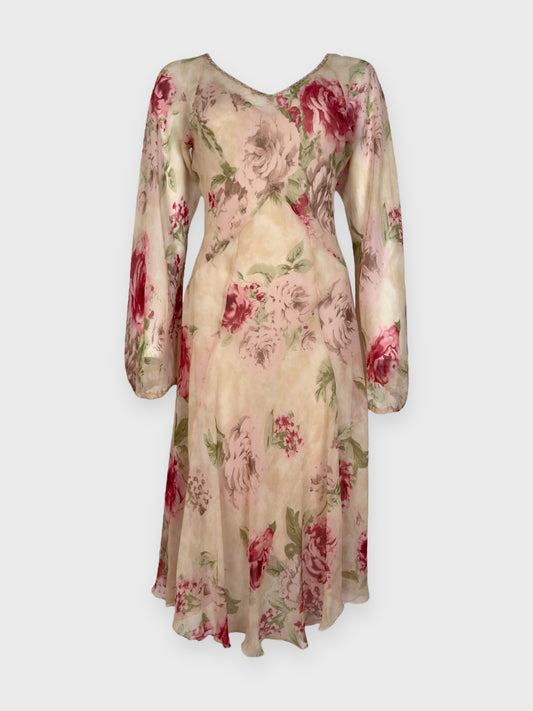 Blumarine FW 2002 Silk Floral Dress - Relova Archiva
