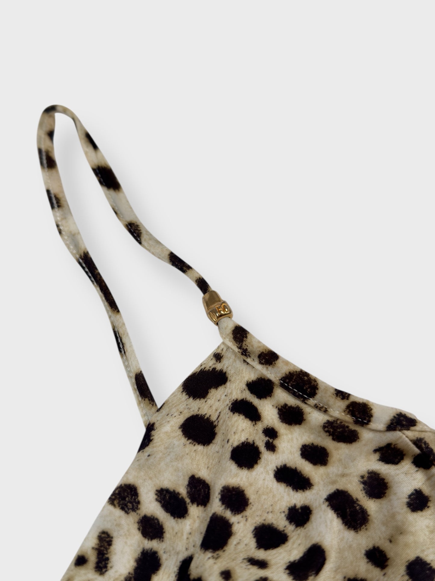 Roberto Cavalli SS 2001 Leopard Print Asymmetrical Top - Relova Archiva