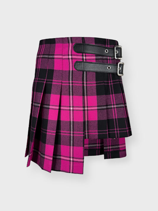 D&G by Dolce&Gabbana FW 2003 Tartan Pleated Wool Skirt - Relova Archiva