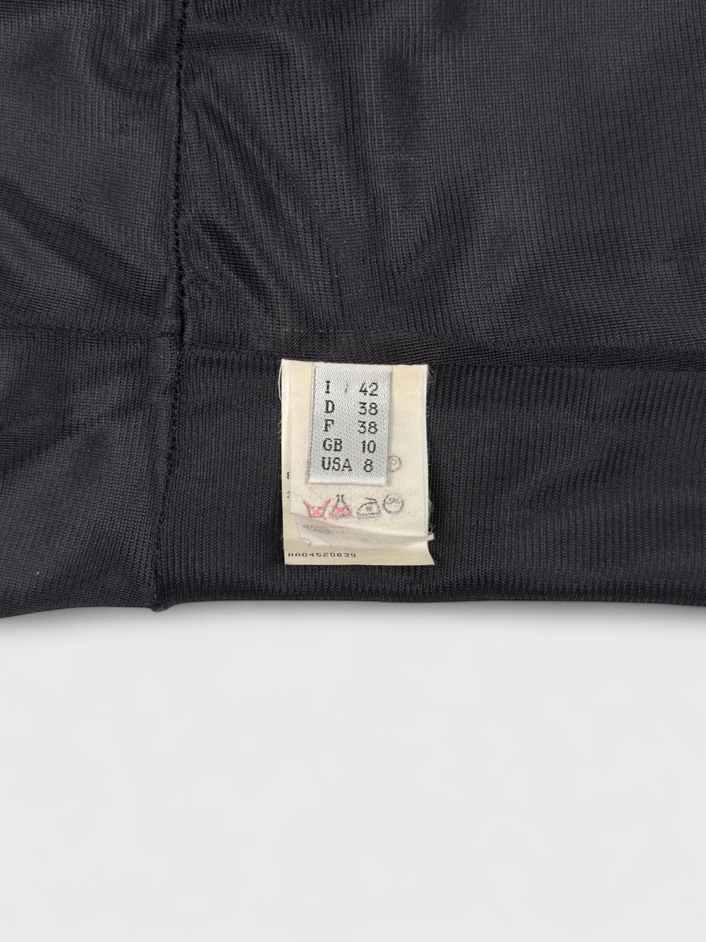 Moschino Cheap And Chic 1990s black mini dress with metallic charm shoulder straps.