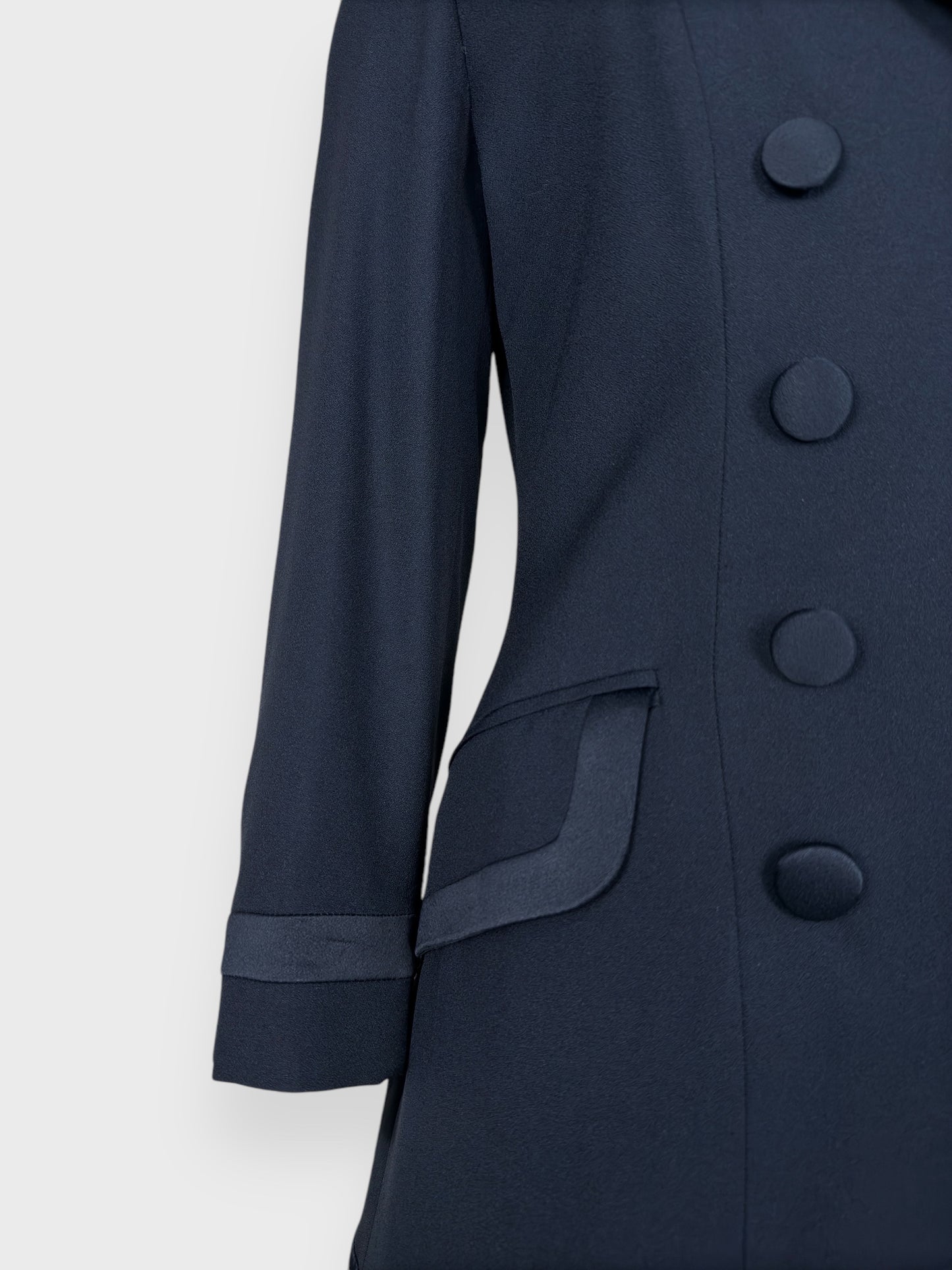 Cheap And Chic by MOSCHINO 90s Tailleur Suit Double-breasted Blazer and Skirt - Relova Archiva