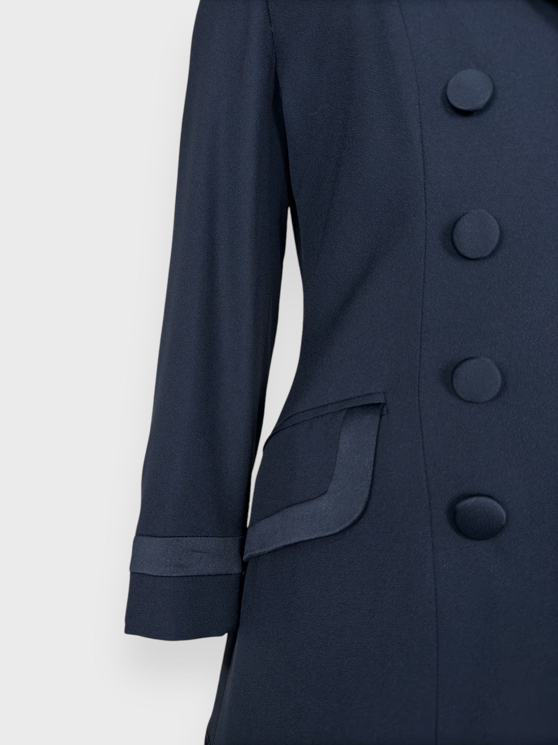 Cheap And Chic by MOSCHINO 90s Tailleur Suit Double-breasted Blazer and Skirt - Relova Archiva
