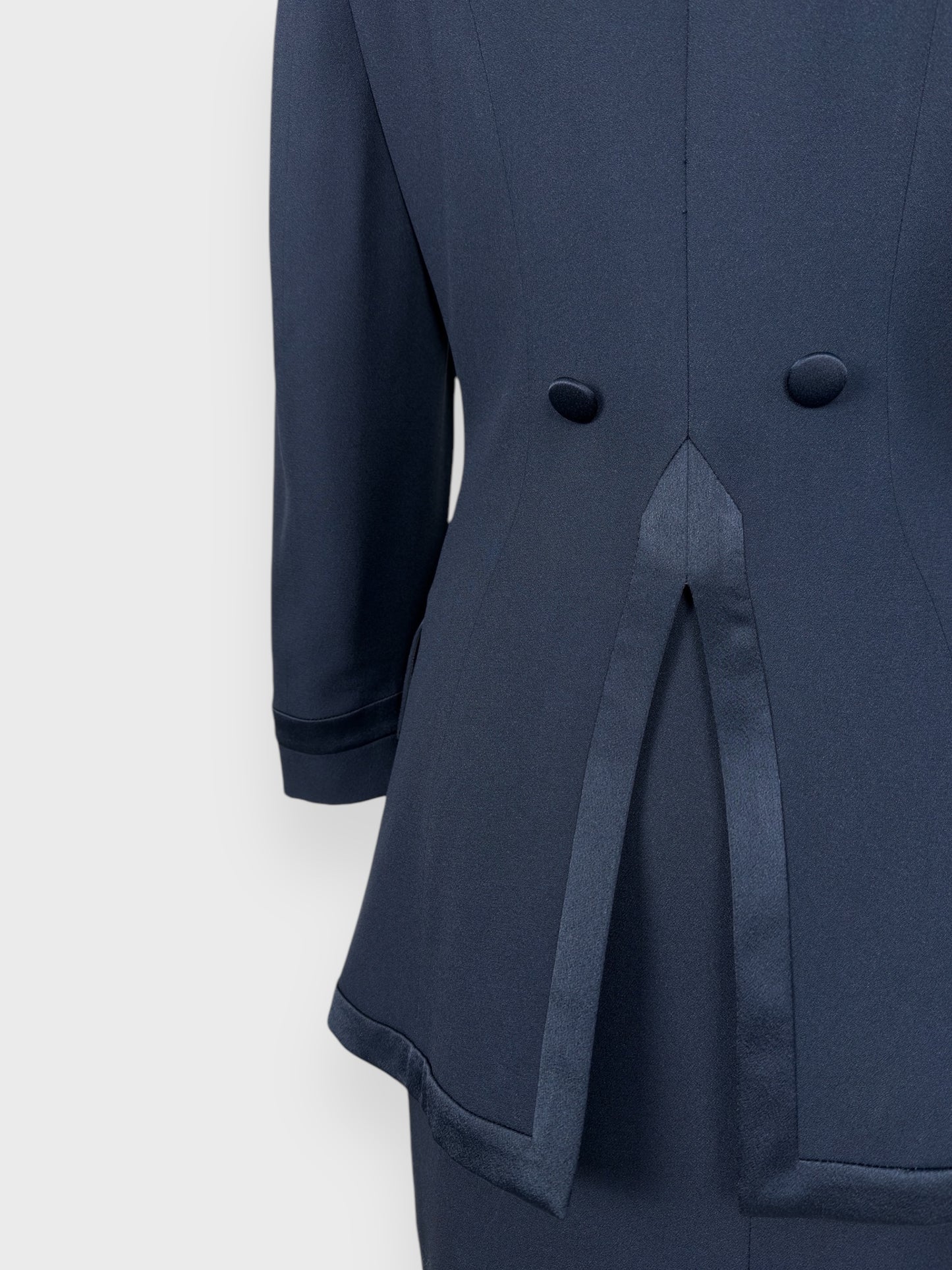 Cheap And Chic by MOSCHINO 90s Tailleur Suit Double-breasted Blazer and Skirt - Relova Archiva