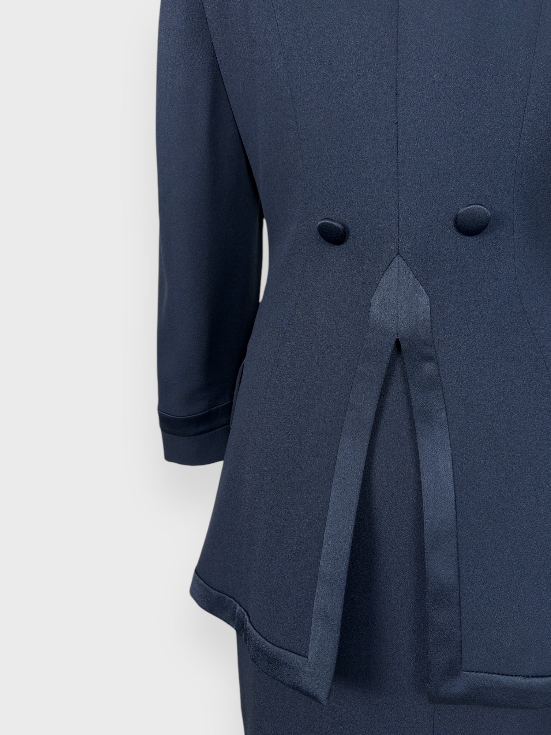 Cheap And Chic by MOSCHINO 90s Tailleur Suit Double-breasted Blazer and Skirt - Relova Archiva