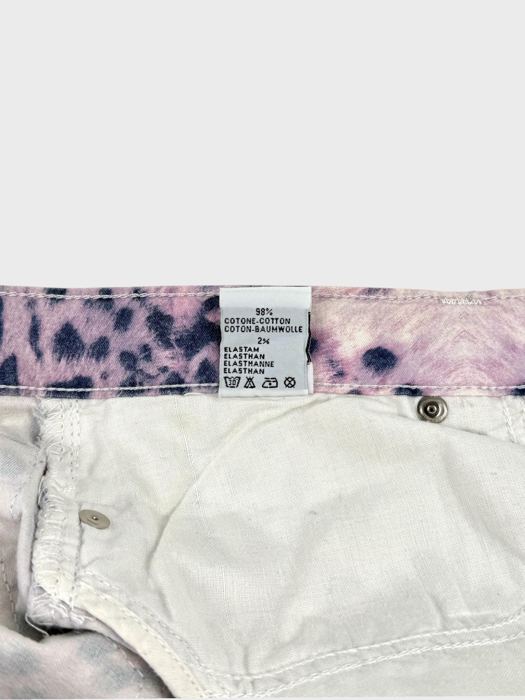 Roberto Cavalli SS 2000 Leopard Printed Capri Jeans - Relova Archiva
